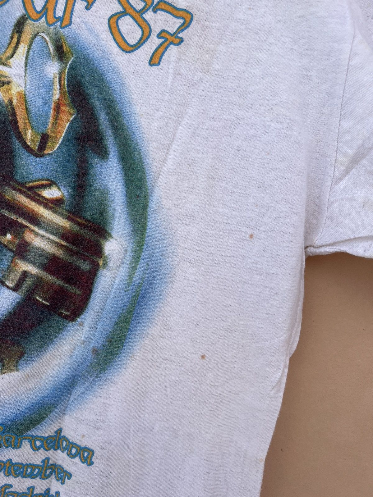 Band Tees Vintage 1987 Helloween Keeper of the Seven Keys White Tee Size US M / EU 48-50 / 2 - 20 Thumbnail