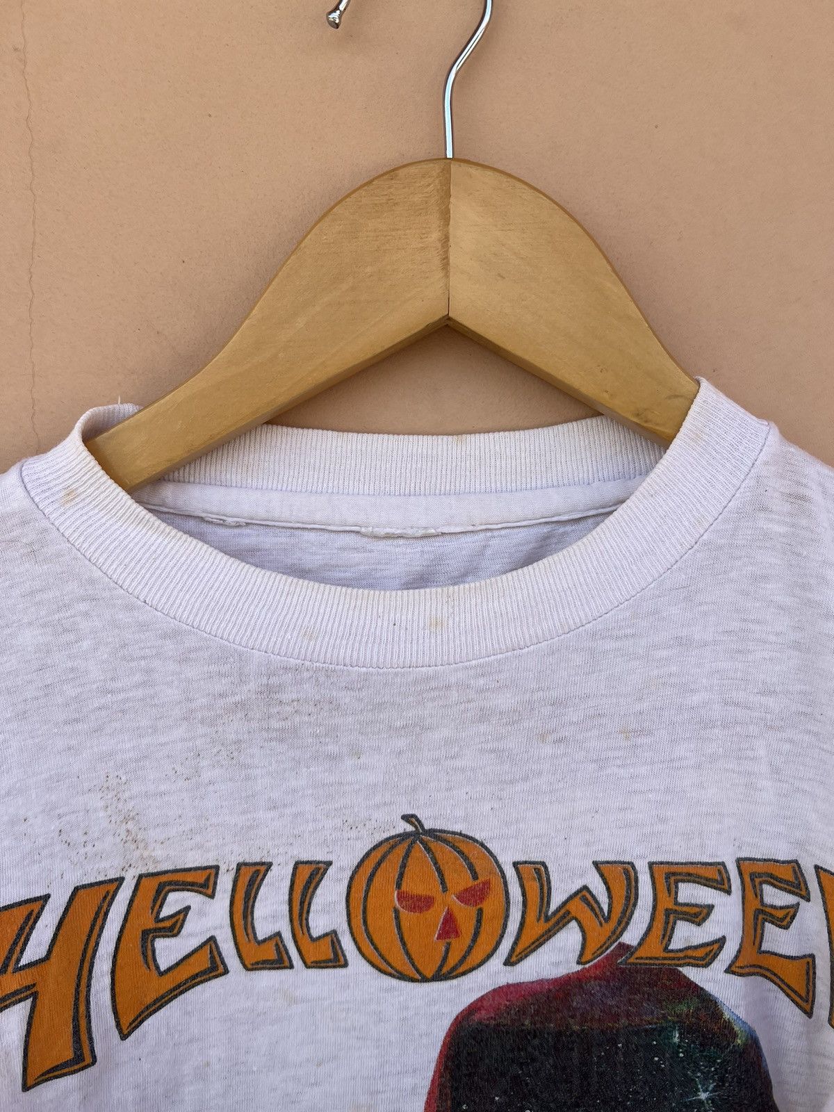 Band Tees Vintage 1987 Helloween Keeper of the Seven Keys White Tee Size US M / EU 48-50 / 2 - 11 Thumbnail
