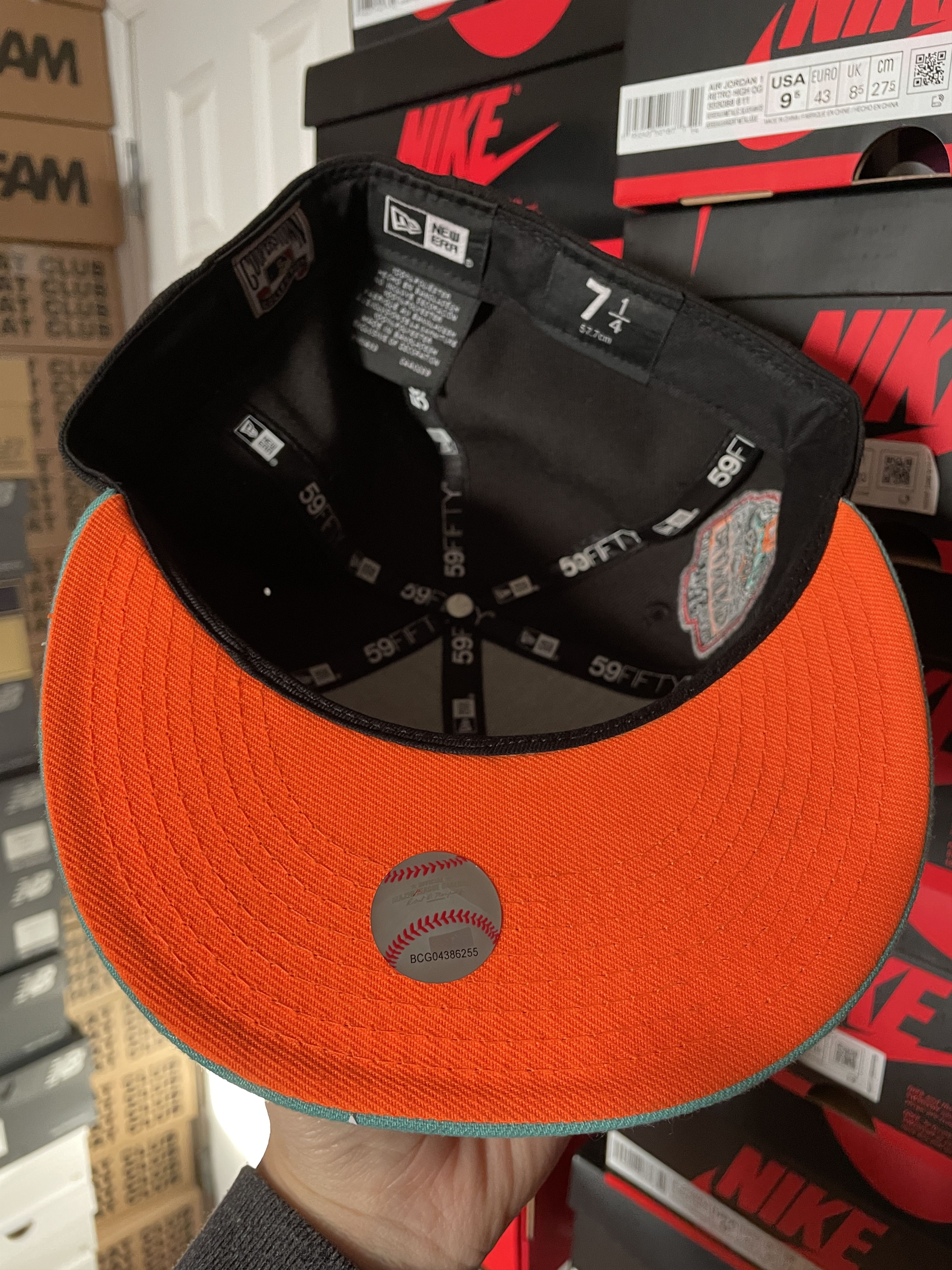 MLB × New Era Black Orange Arizona Diamondbacks 7 1/4 Mint 1998 Inaugural Size ONE SIZE - 6 Thumbnail