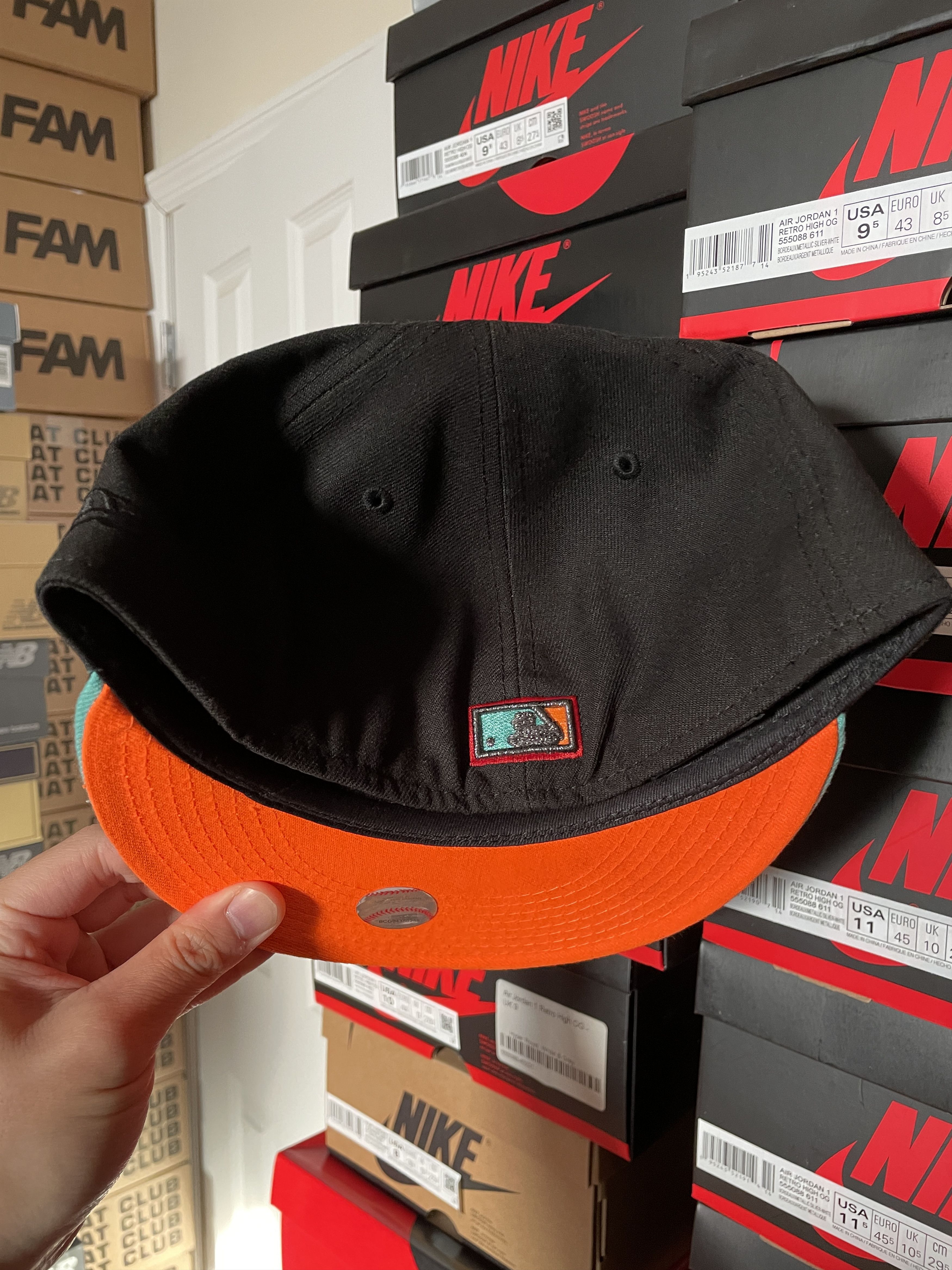 MLB × New Era Black Orange Arizona Diamondbacks 7 1/4 Mint 1998 Inaugural Size ONE SIZE - 5 Thumbnail