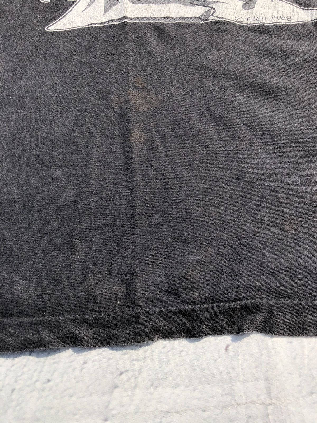 Band Tees Vintage 1988 Helloween Pumpkins Fly Free Faded Black Tee Size US L / EU 52-54 / 3 - 10 Thumbnail
