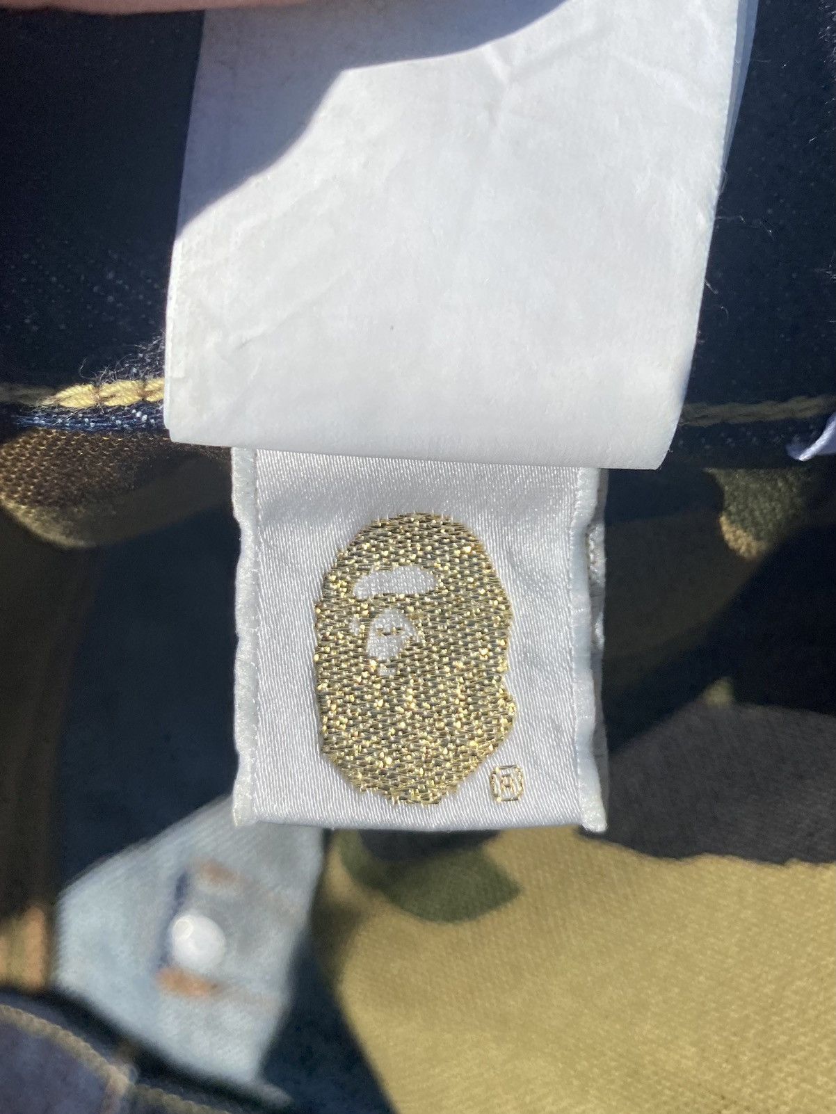 Bape a bathing ape camo bapesta denim jeans nigo style Size US 32 / EU 48 - 8 Thumbnail