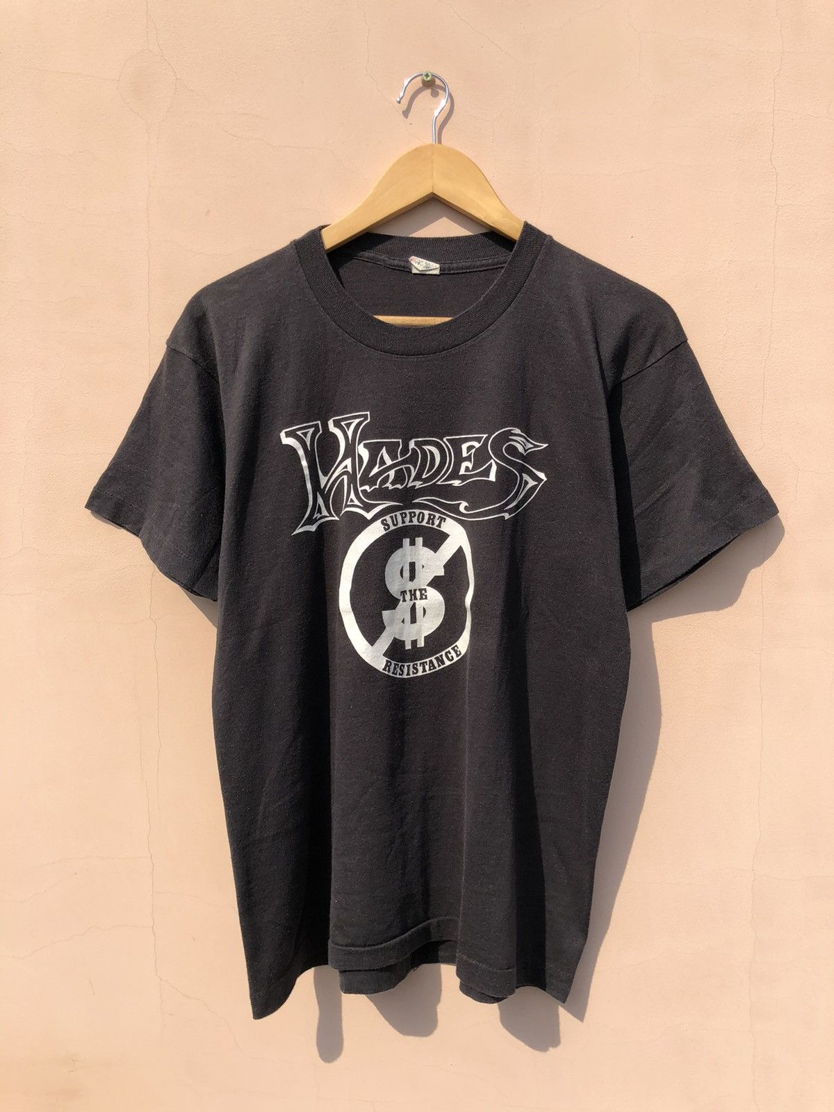 Band Tees Vintage 80s Hades Band Resisting Success Speed Metal Tee Size US L / EU 52-54 / 3 - 1 Thumbnail