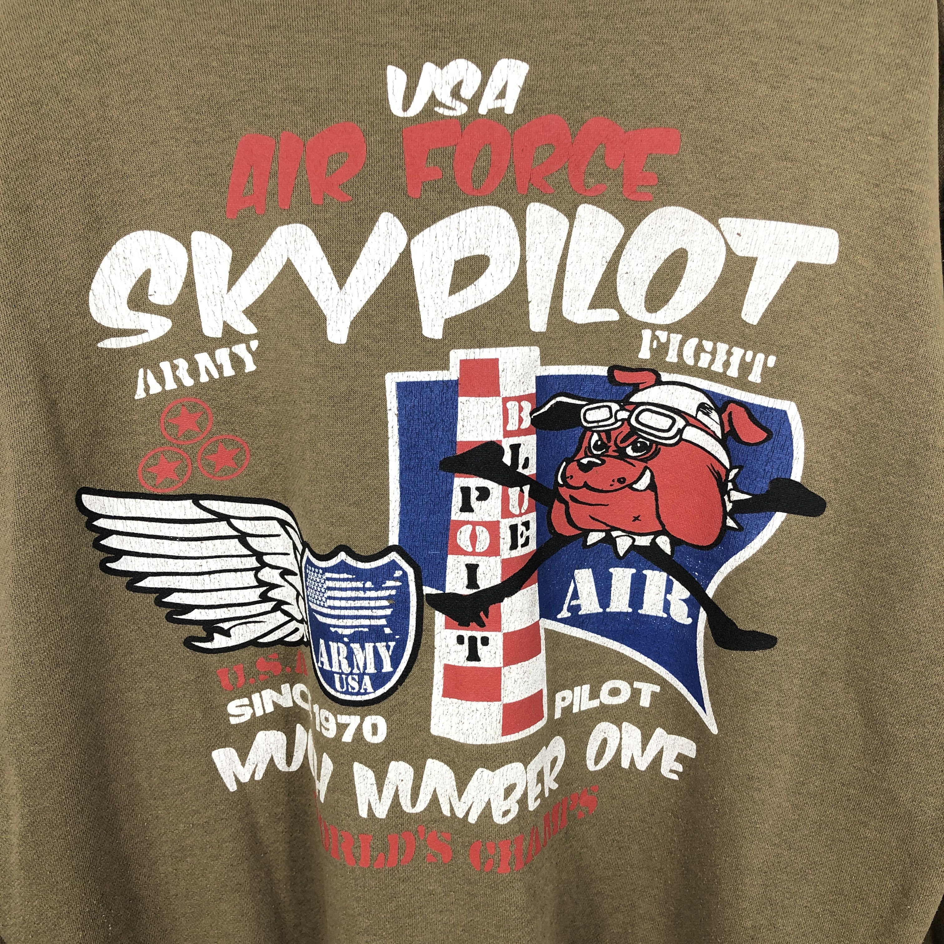 Vintage Vintage USAB Air Force Skypilot Sweatshirt SWT126 Size US XXL / EU 58 / 5 - 4 Thumbnail