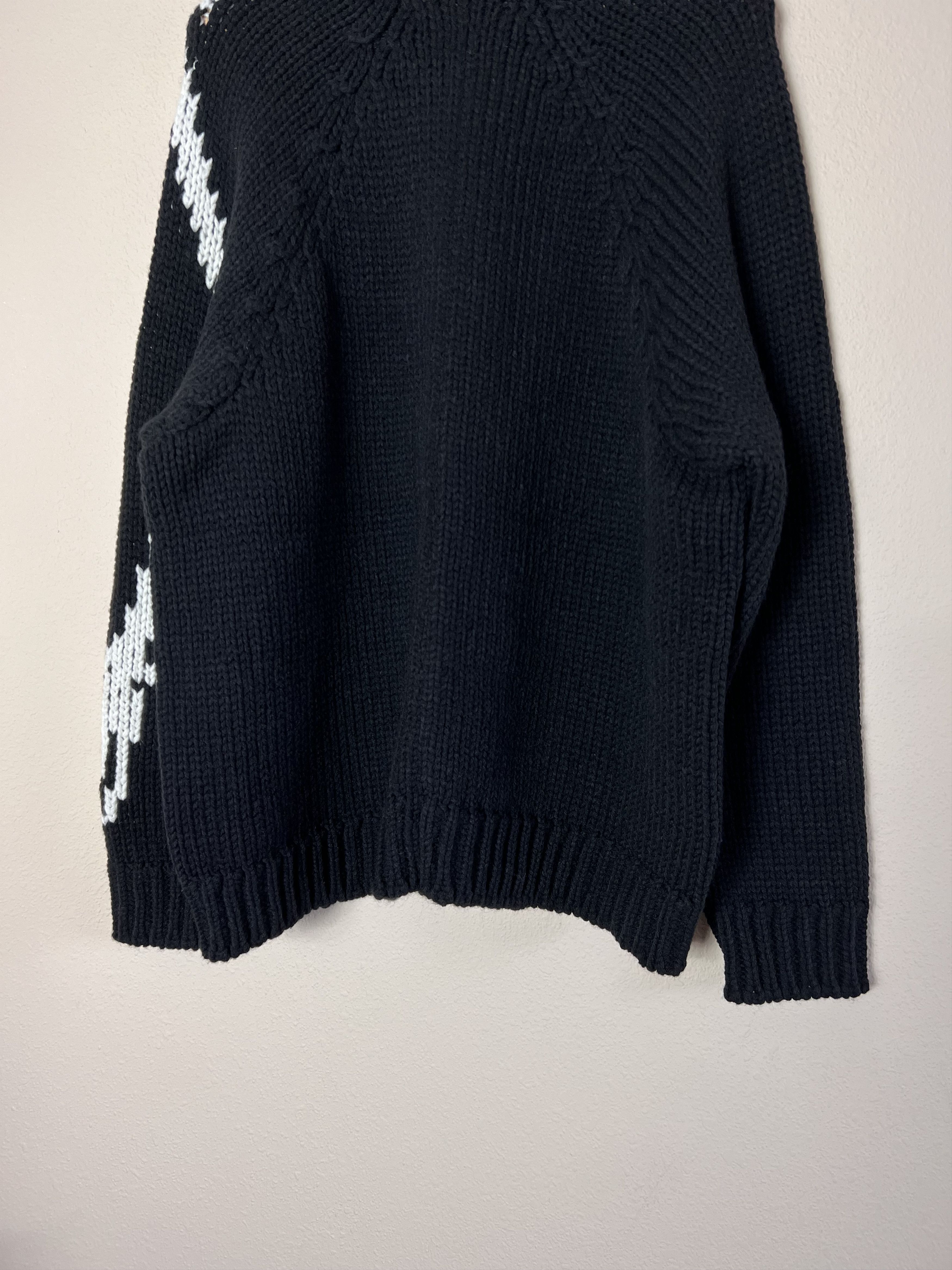 Palace × Y-3 Palace Y-3 Yohji Yamamoto Skeleton Knit Sweater in Black Size US L / EU 52-54 / 3 - 6 Thumbnail