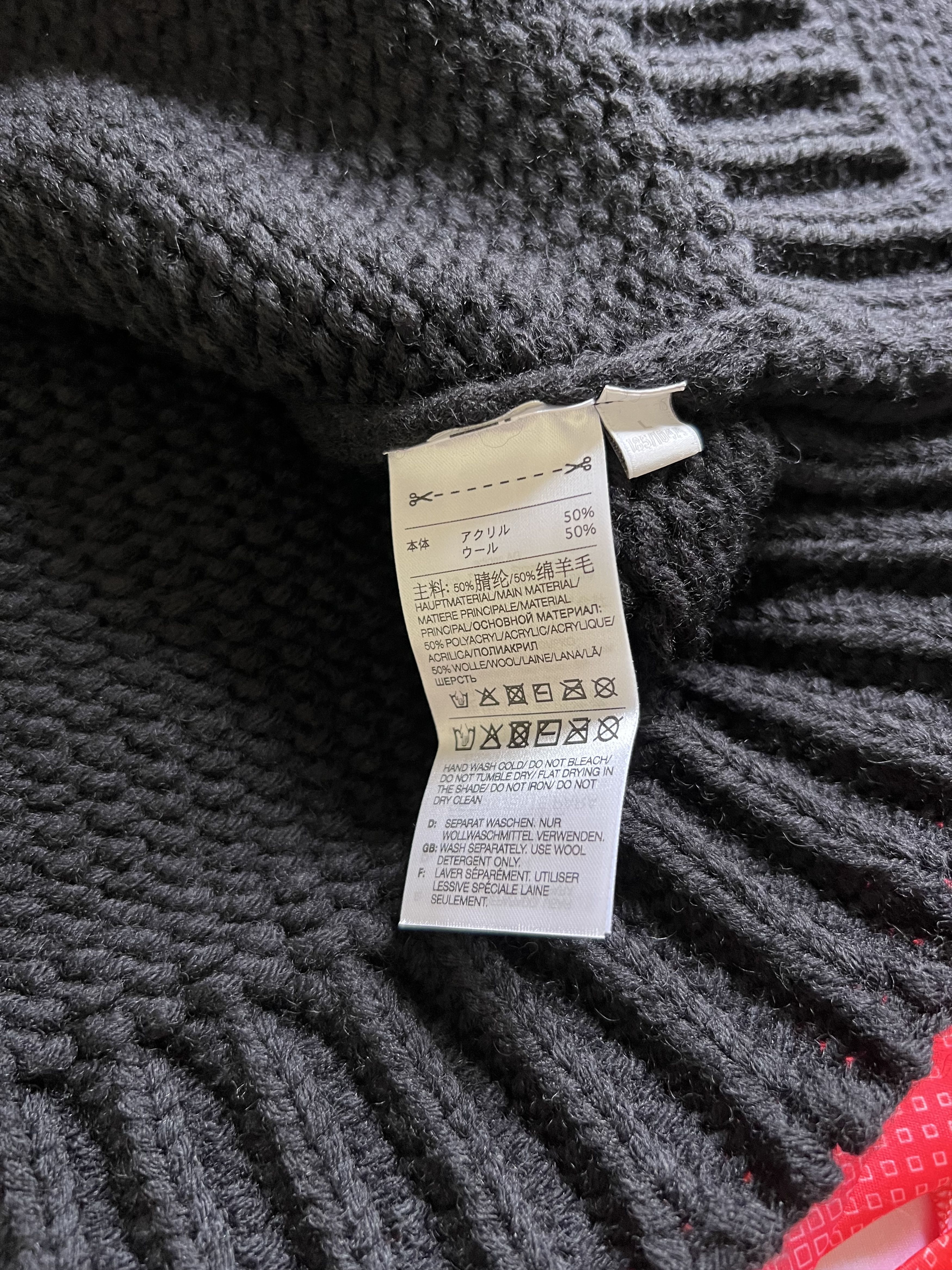 Palace × Y-3 Palace Y-3 Yohji Yamamoto Skeleton Knit Sweater in Black Size US L / EU 52-54 / 3 - 8 Thumbnail