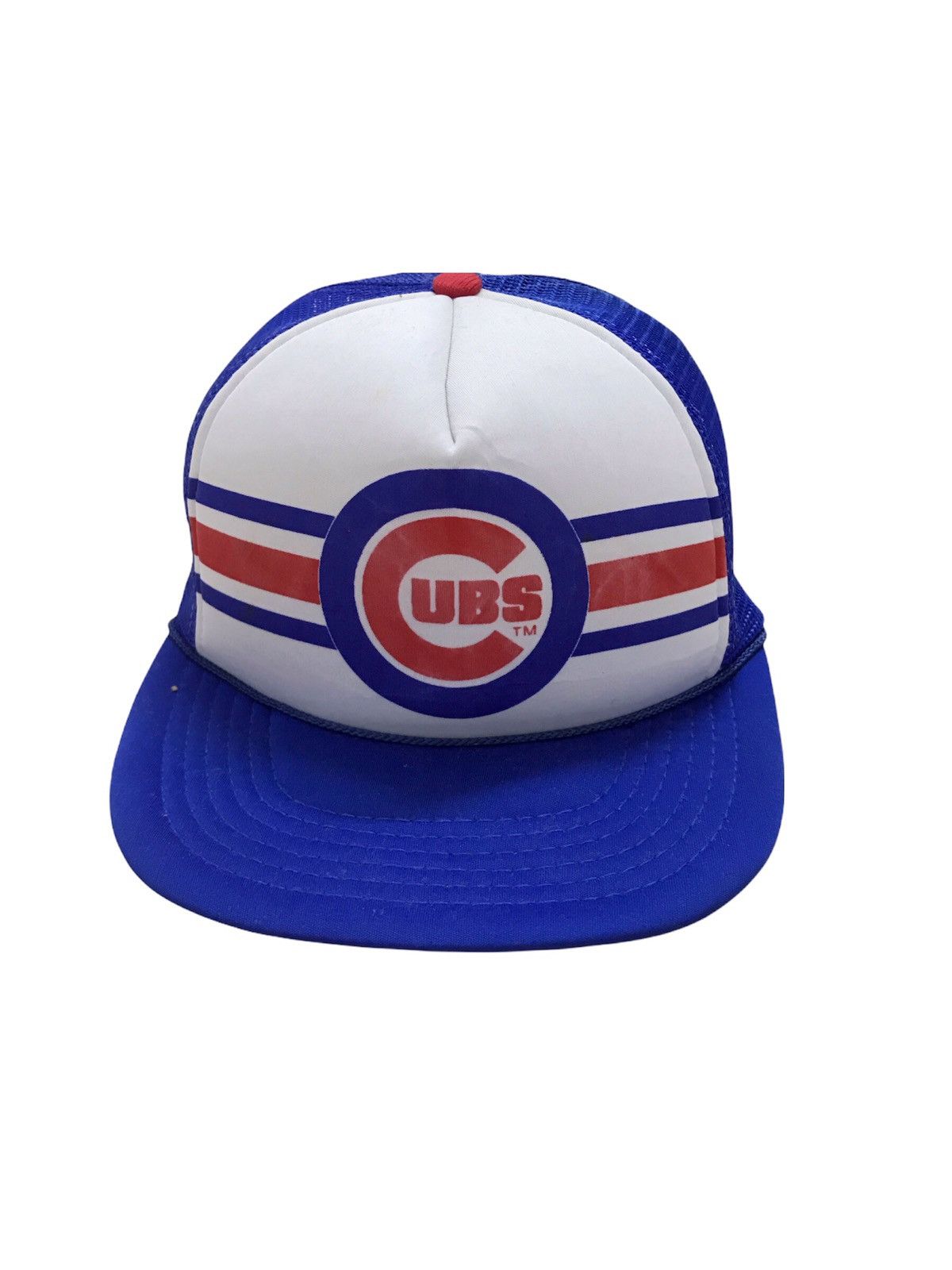 MLB Vintage Rare Chicago Cubs Trucker Cap Snapback MLB Baseball Size ONE SIZE - 2 Thumbnail