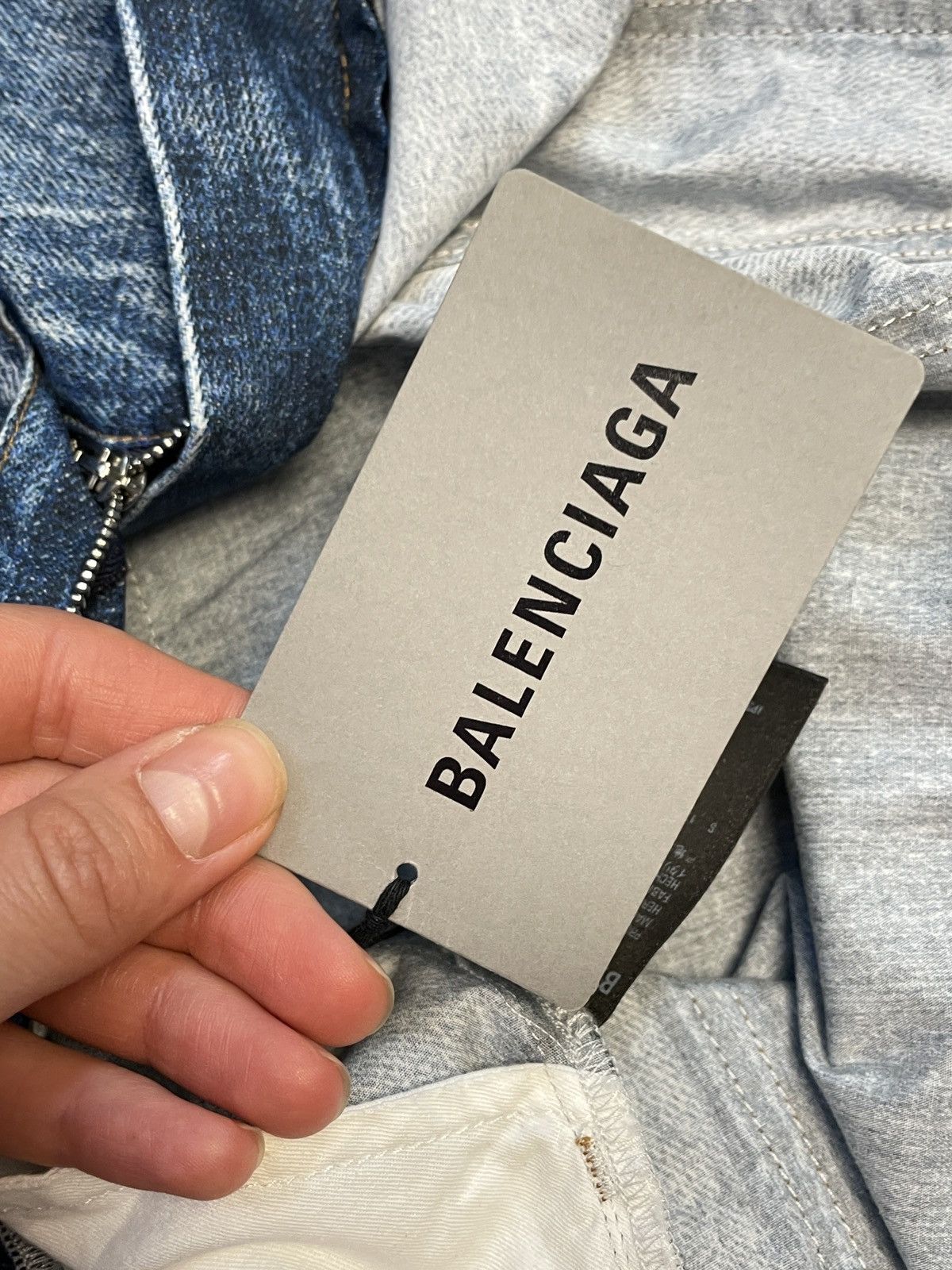 Balenciaga BALENCIAGA TROMPE L'OEIL DENIM PRINT BAGGY PANTS Size US 28 / EU 44 - 14 Thumbnail