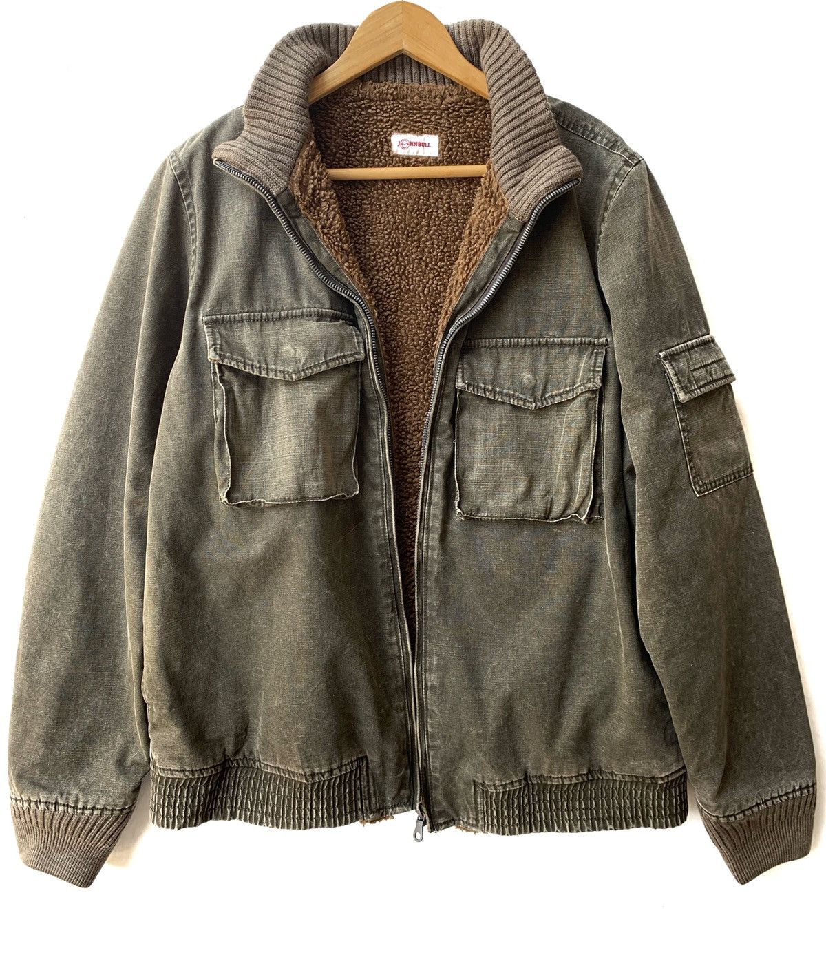 Johnbull × KOJIMA GENES 🇯🇵Japanese Brand Johnbull Japan Cargo Sherpa Lined Jacket Size US M / EU 48-50 / 2 - 4 Thumbnail