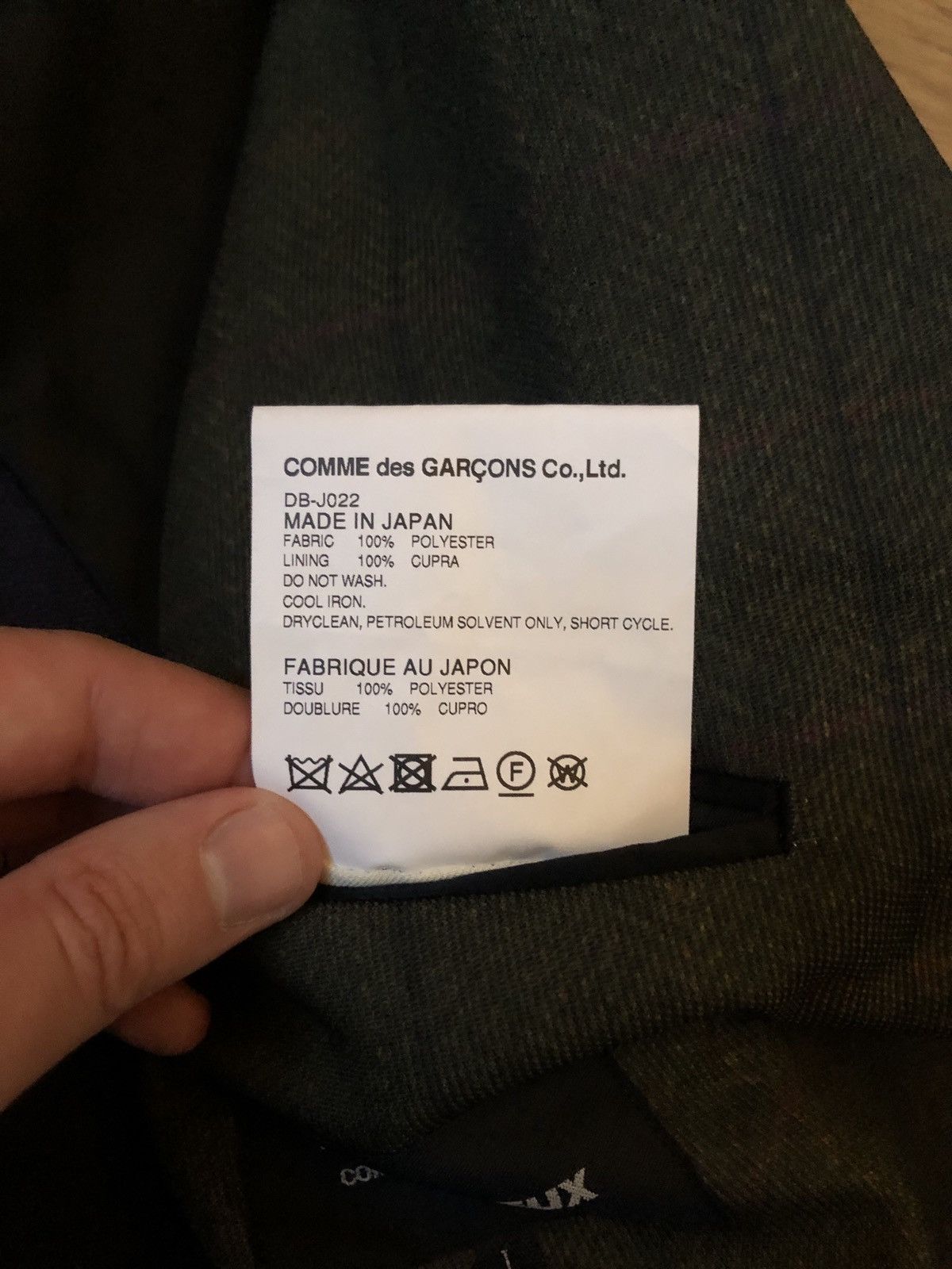 Comme des Garcons × Comme des Garcons Homme Deux × Japanese Brand CDG homme deux jacket Size 50R - 6 Thumbnail
