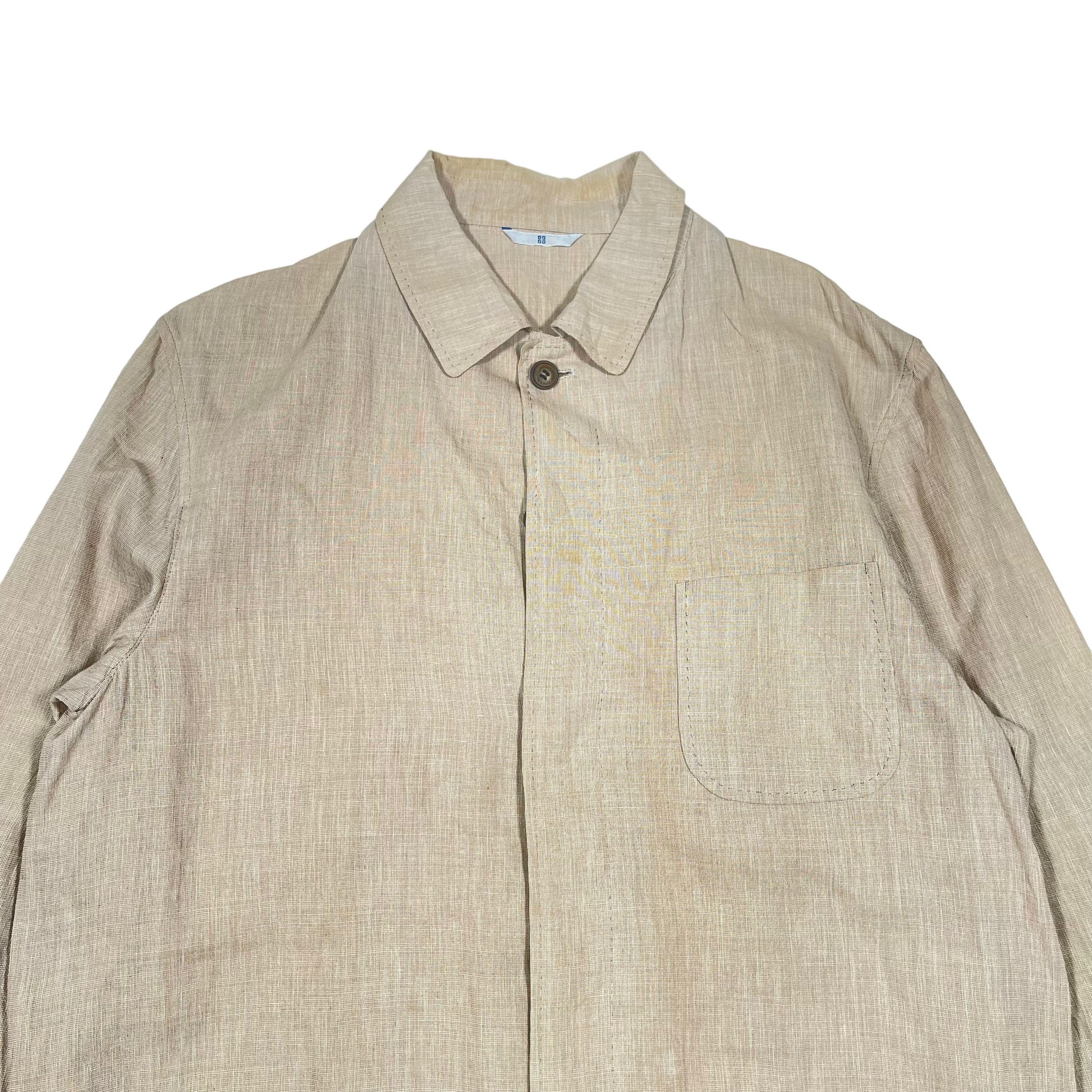 Givenchy × Vintage 1980s Givenchy Khaki Chore Jacket Size US L / EU 52-54 / 3 - 4 Thumbnail