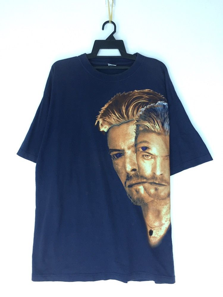 image of Band Tees David Bowie in Blue, Men's (Size XL)