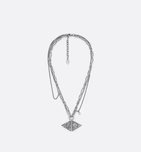【DIOR】ASTERODIOR PENDANT NECKLACE/Silver-Finish/Brass/Man Dior ASTERODIOR NECKLACE | Grailed