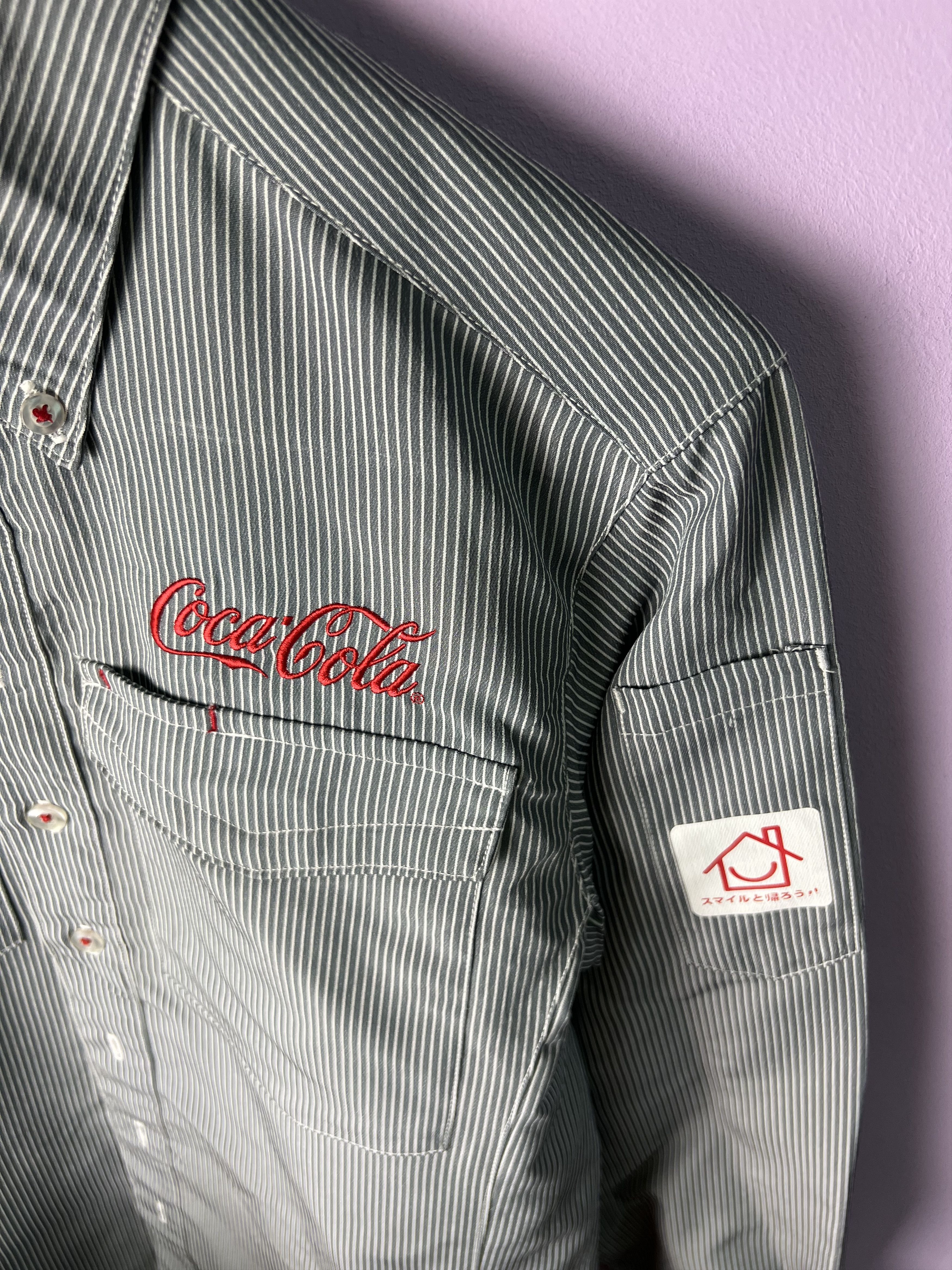 Coca Cola 🔥Vintage Hickory Coca Cola Long Sleeves Shirts Size US M / EU 48-50 / 2 - 7 Thumbnail