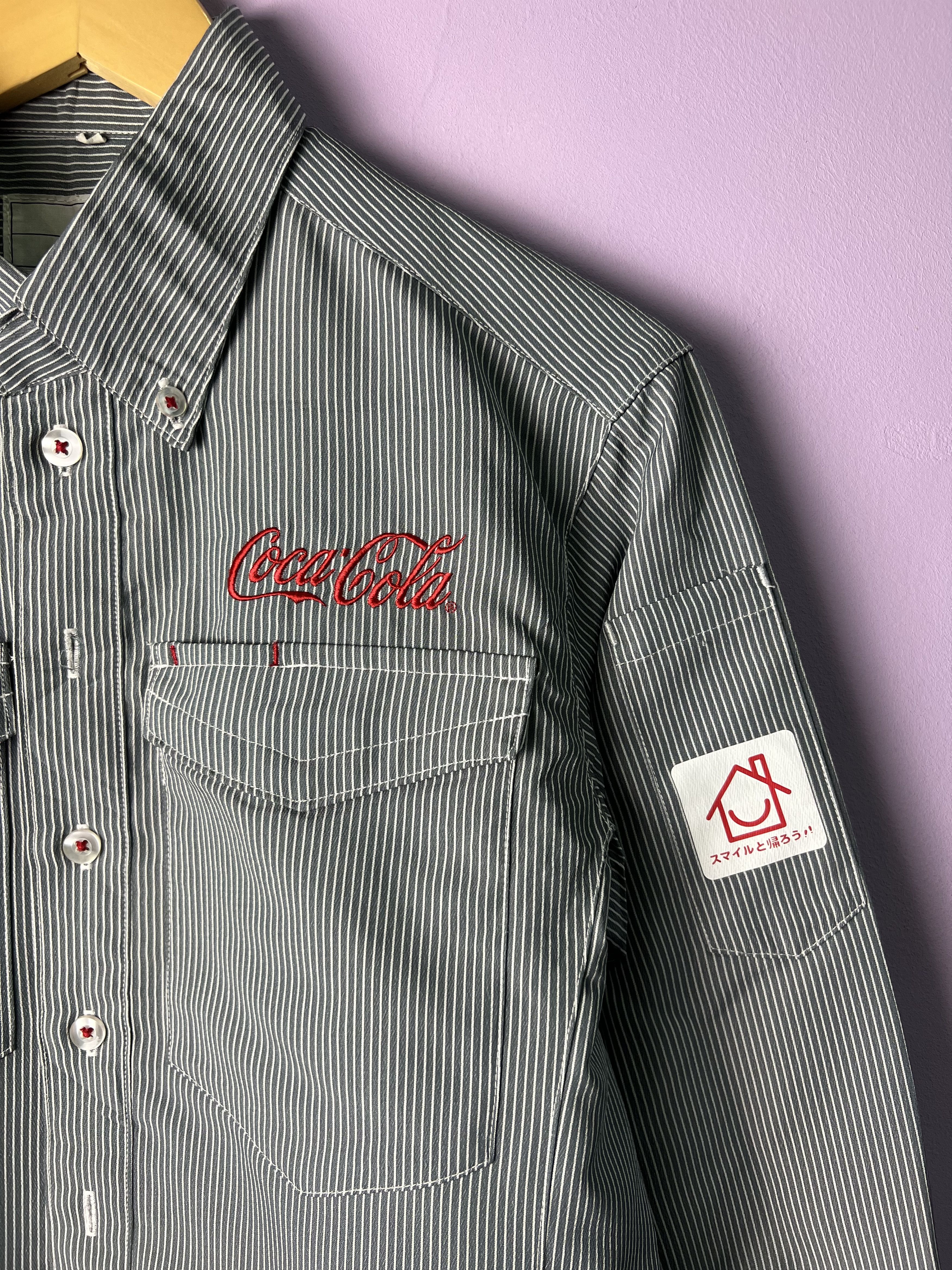 Coca Cola 🔥Vintage Hickory Coca Cola Long Sleeves Shirts Size US M / EU 48-50 / 2 - 5 Thumbnail