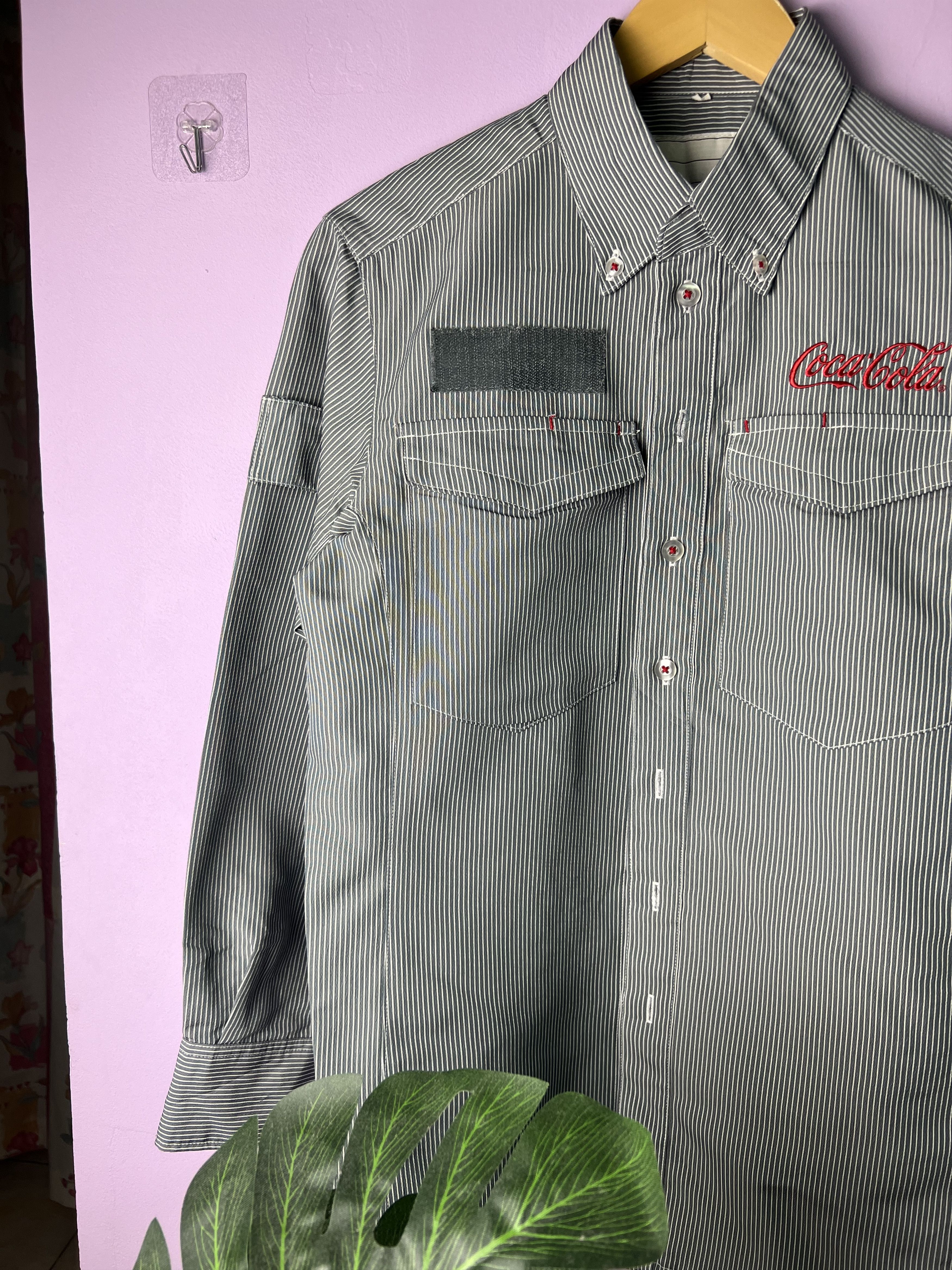 Coca Cola 🔥Vintage Hickory Coca Cola Long Sleeves Shirts Size US M / EU 48-50 / 2 - 3 Thumbnail