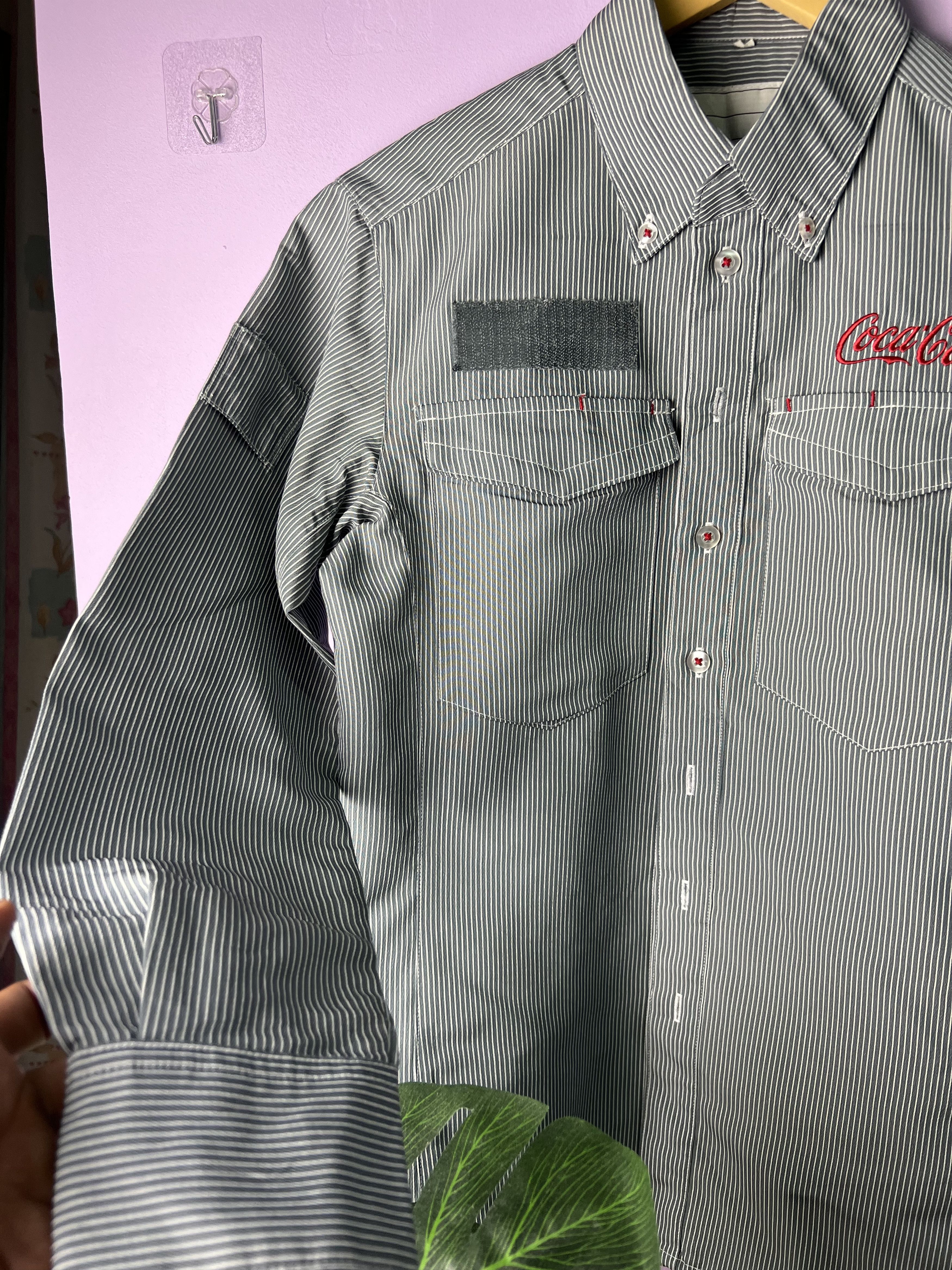Coca Cola 🔥Vintage Hickory Coca Cola Long Sleeves Shirts Size US M / EU 48-50 / 2 - 9 Thumbnail