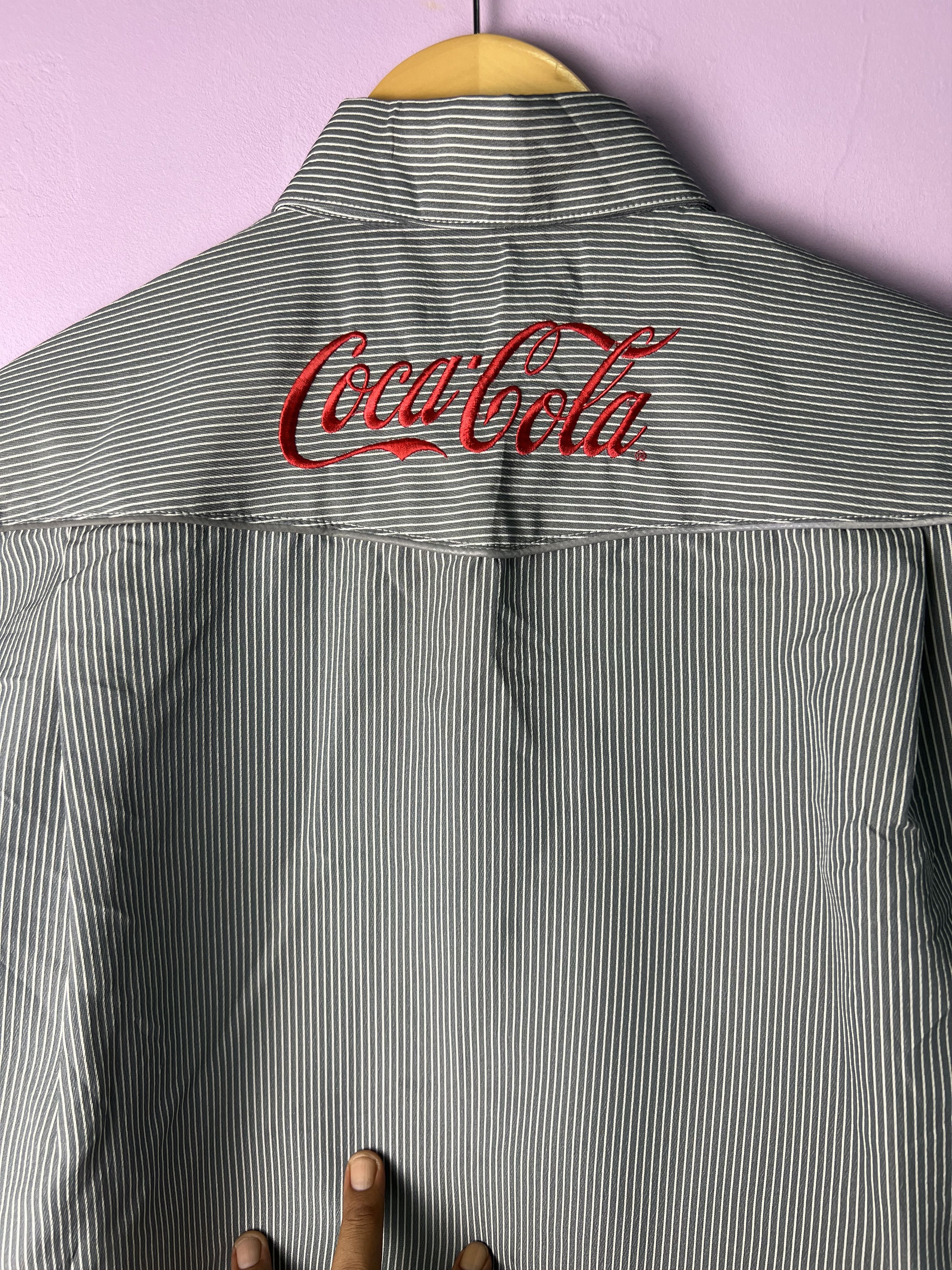 Coca Cola 🔥Vintage Hickory Coca Cola Long Sleeves Shirts Size US M / EU 48-50 / 2 - 10 Thumbnail