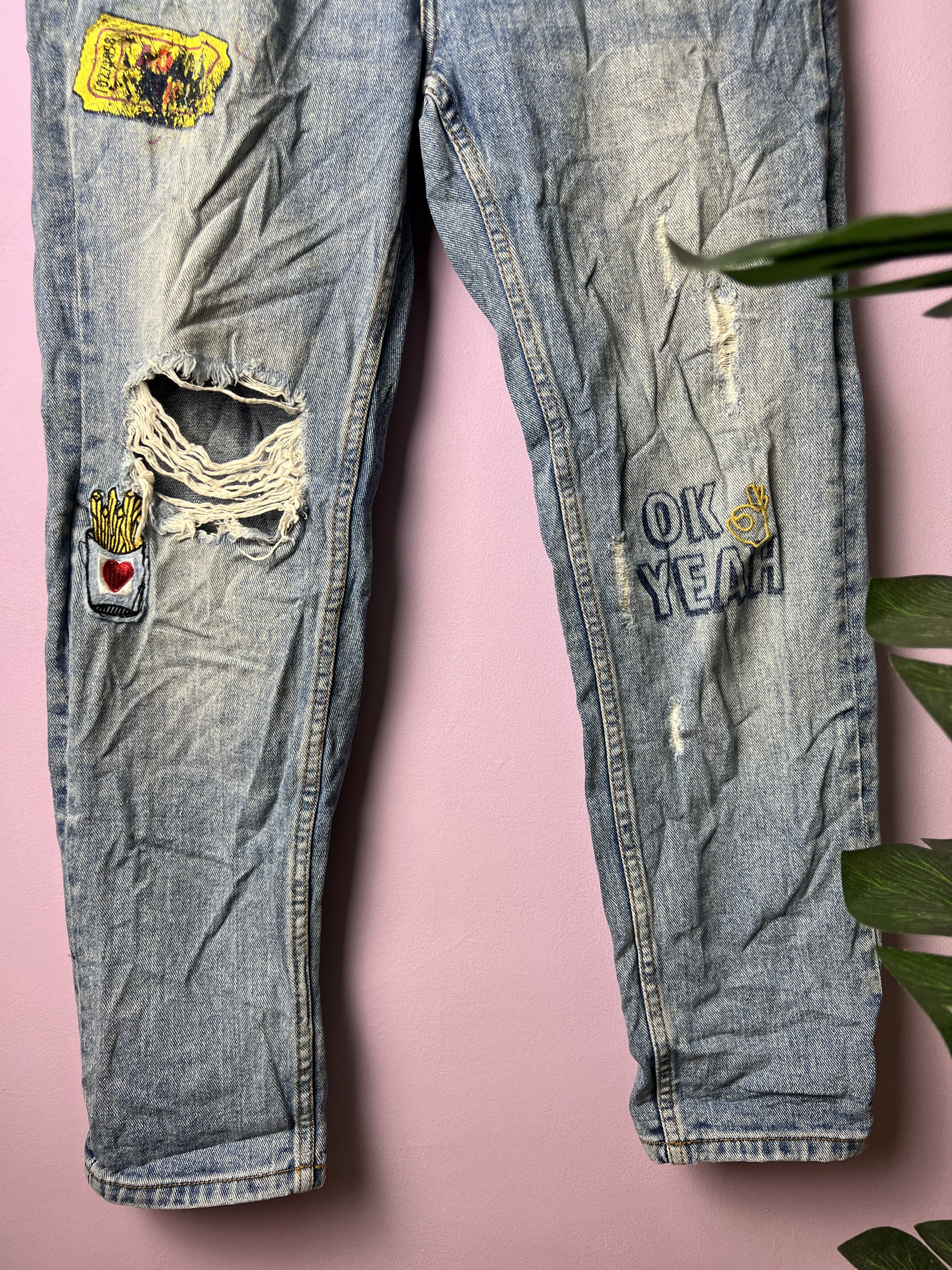 Japanese Brand 🔥ES Premium Denim Patches Distressed Denim Size US 30 / EU 46 - 8 Thumbnail