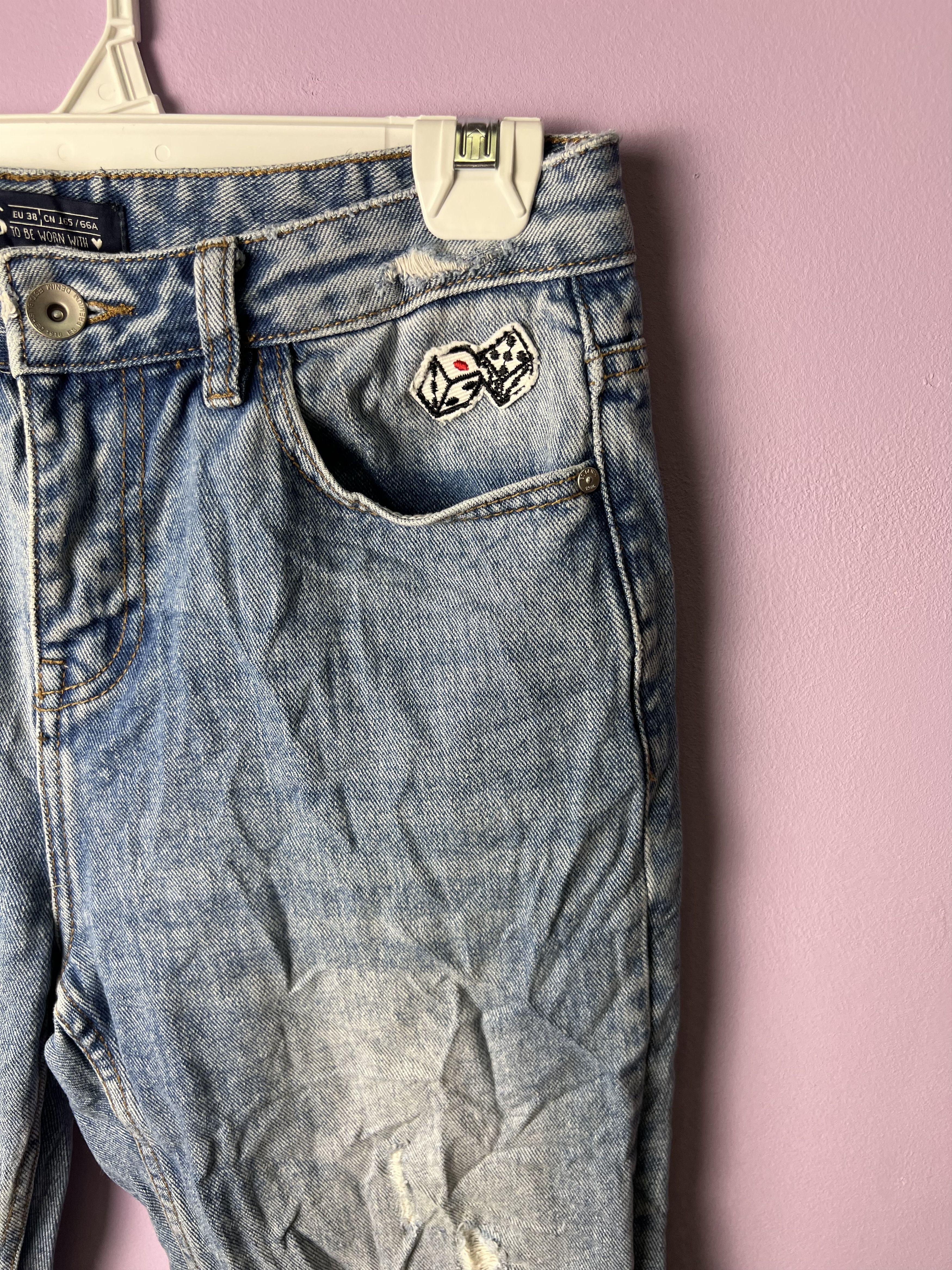 Japanese Brand 🔥ES Premium Denim Patches Distressed Denim Size US 30 / EU 46 - 6 Thumbnail