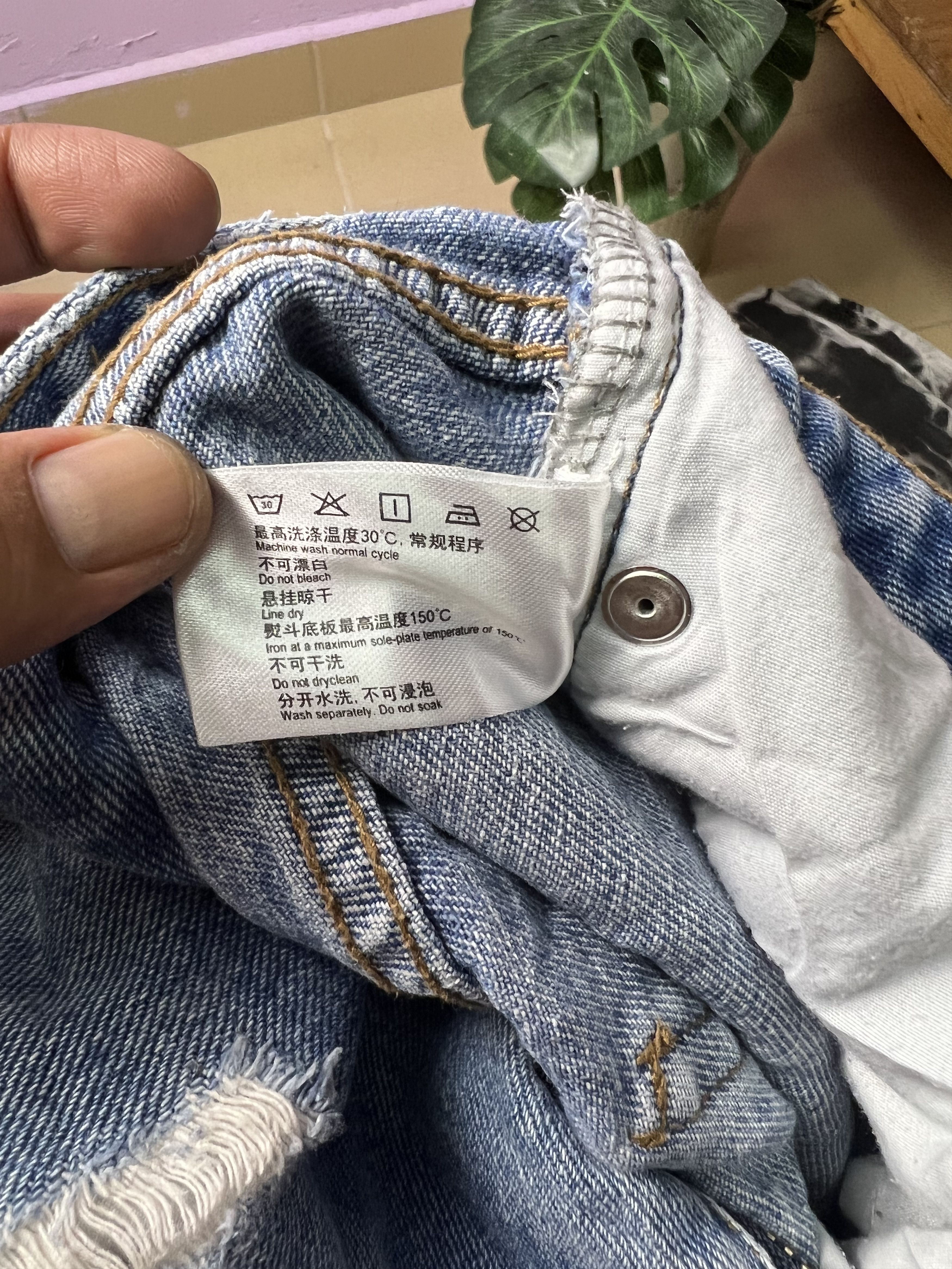 Japanese Brand 🔥ES Premium Denim Patches Distressed Denim Size US 30 / EU 46 - 15 Thumbnail