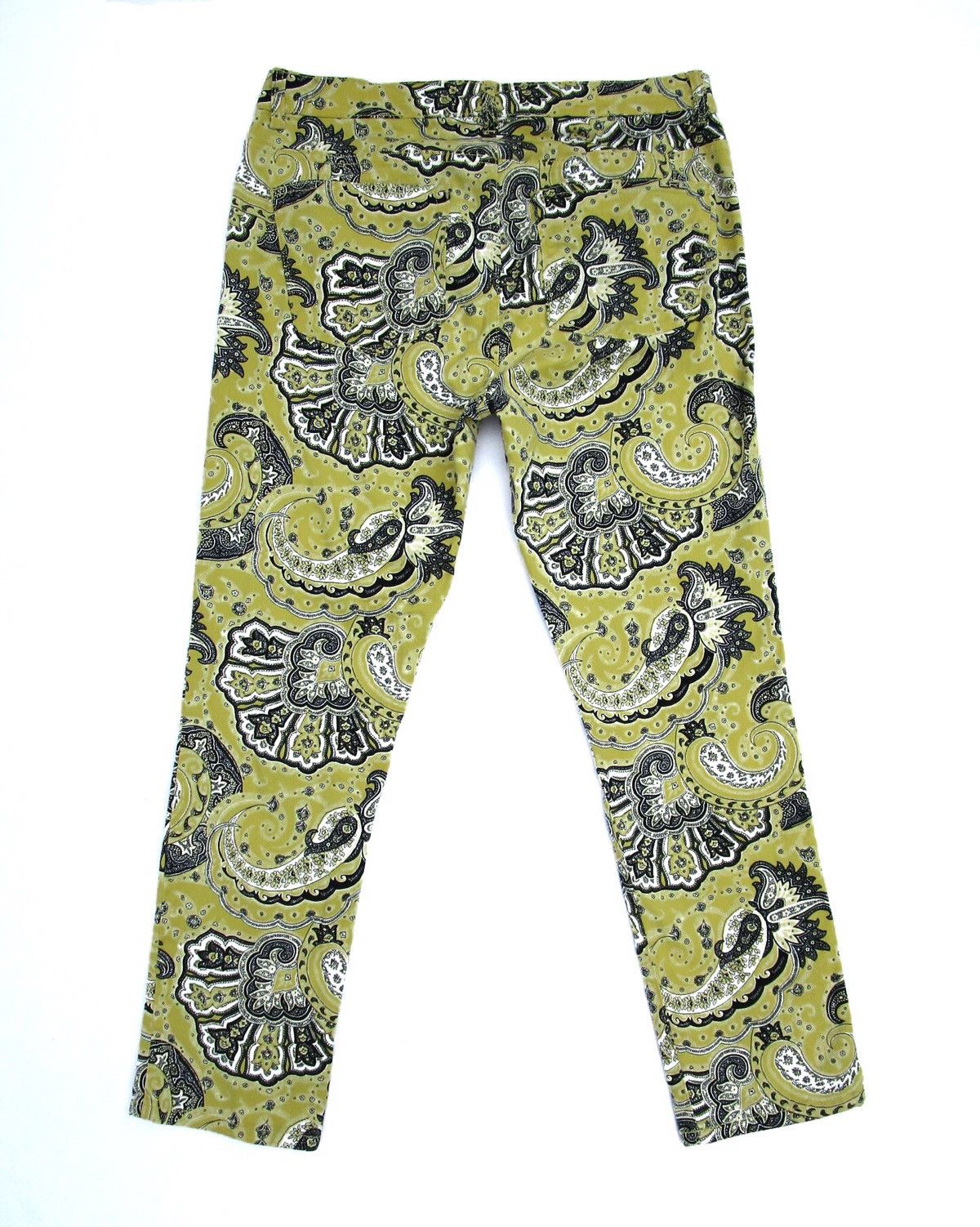 Lauren Ralph Lauren × Ralph Lauren Ralph Lauren milano yellow paisley floral print slimfit leg Size US 30 / EU 46 - 6 Thumbnail