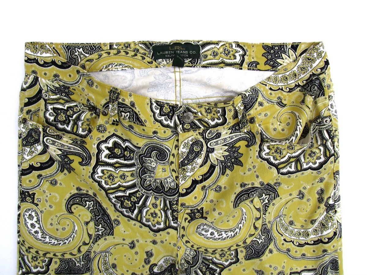 Lauren Ralph Lauren × Ralph Lauren Ralph Lauren milano yellow paisley floral print slimfit leg Size US 30 / EU 46 - 3 Thumbnail