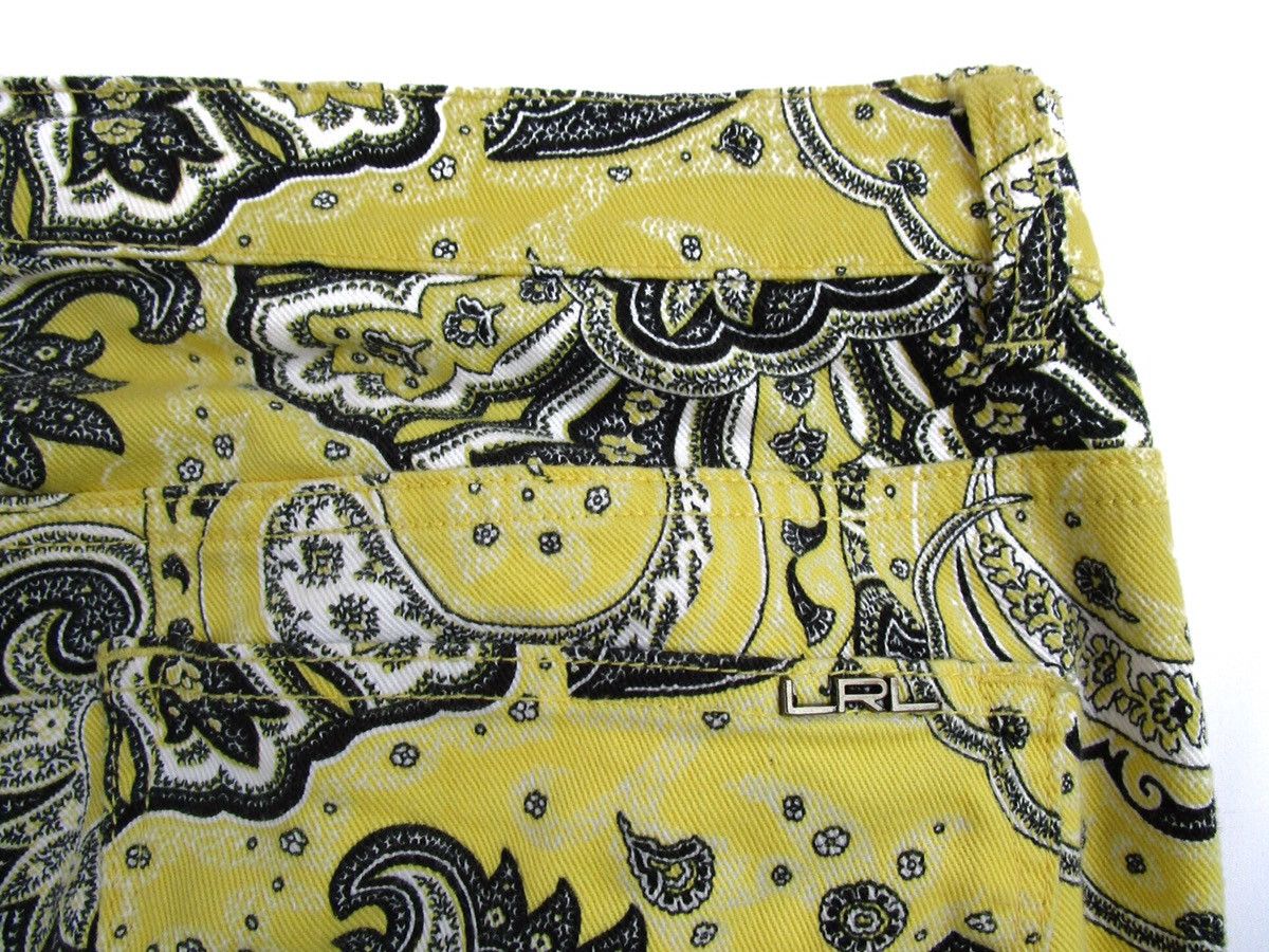 Lauren Ralph Lauren × Ralph Lauren Ralph Lauren milano yellow paisley floral print slimfit leg Size US 30 / EU 46 - 8 Thumbnail