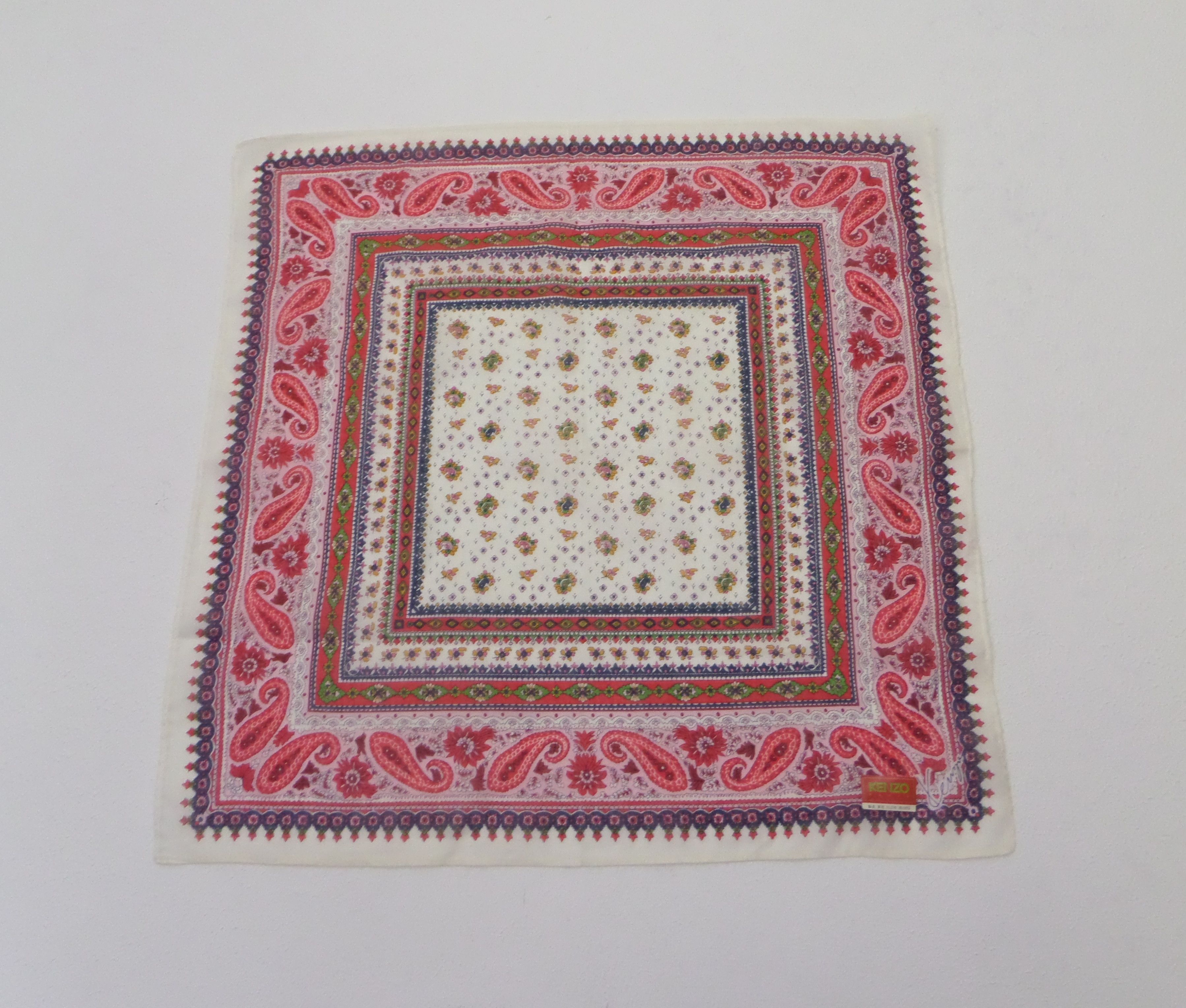 Kenzo Hot Sale Kenzo Paris handkerchief / Neckerchief Size ONE SIZE - 4 Thumbnail