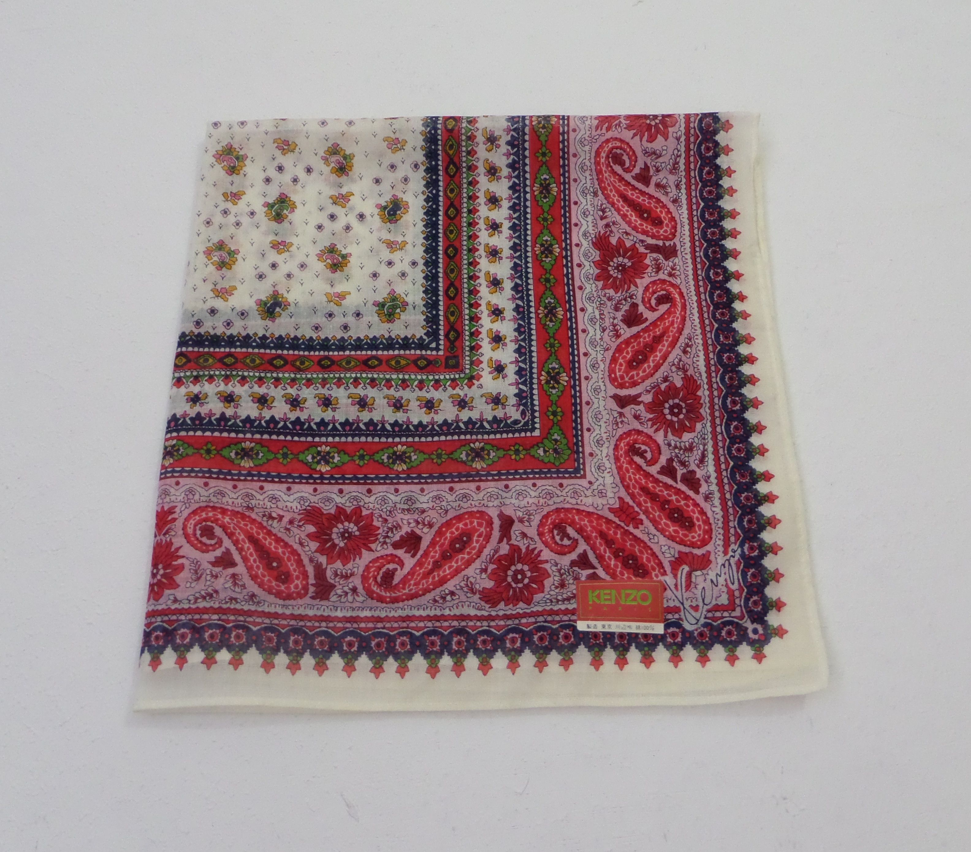 Kenzo Hot Sale Kenzo Paris handkerchief / Neckerchief Size ONE SIZE - 5 Thumbnail