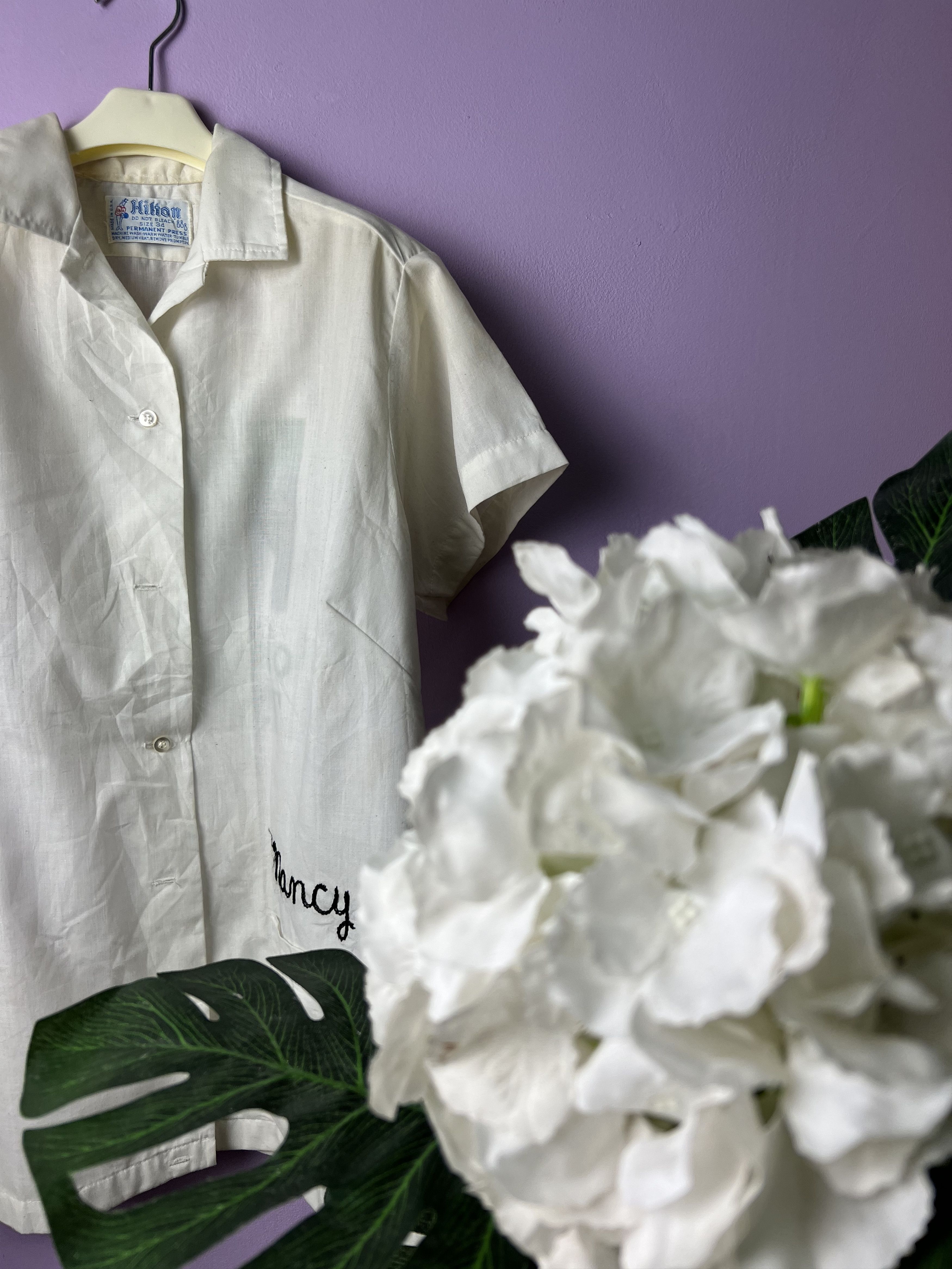 Vintage 🔥Vintage Hilton Nancy Bowling Shirts Size M / US 6-8 / IT 42-44 - 5 Thumbnail