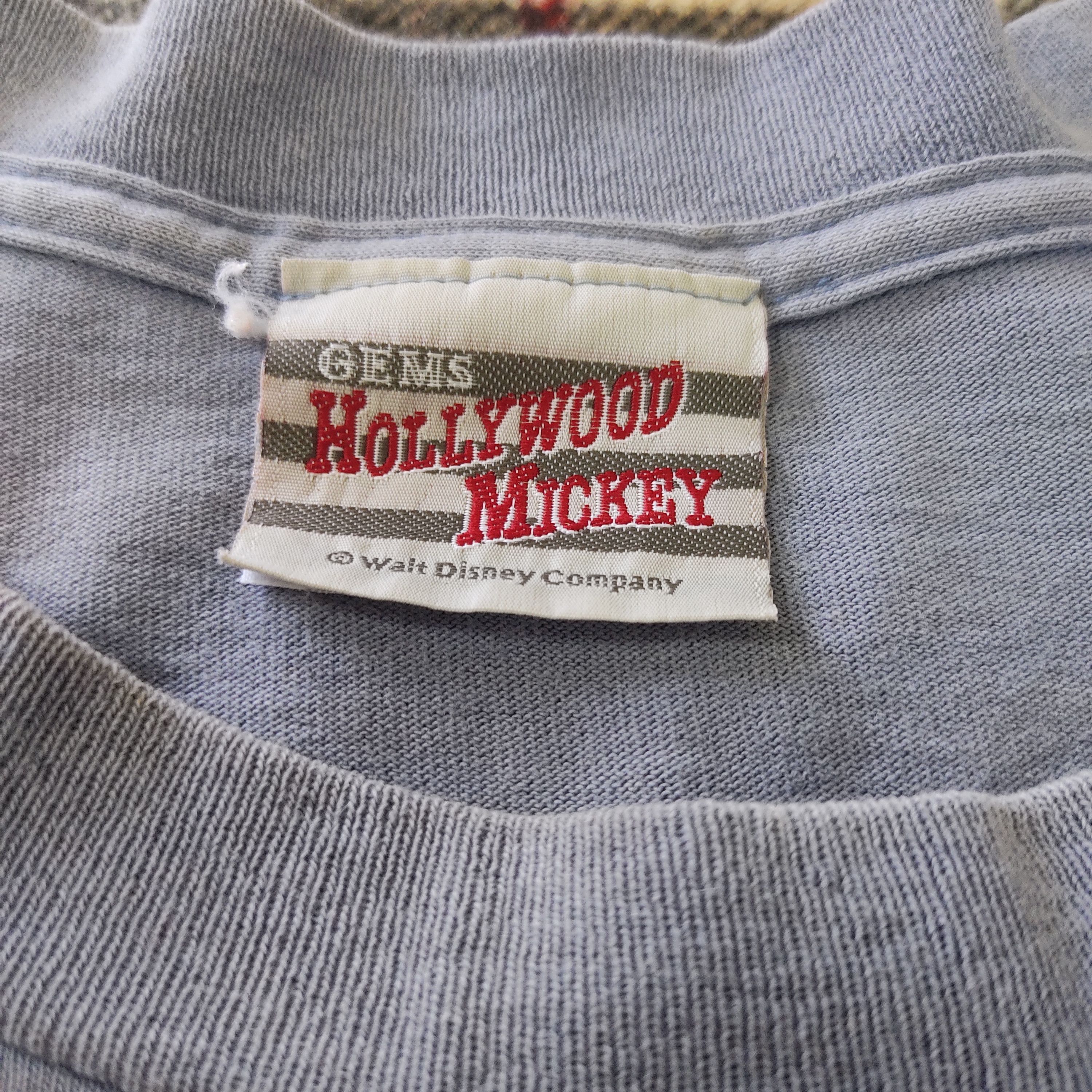 Mickey Mouse × Vintage Vintage 90s Mickey Mouse Hollywood T Shirt TS360 Size US L / EU 52-54 / 3 - 12 Thumbnail