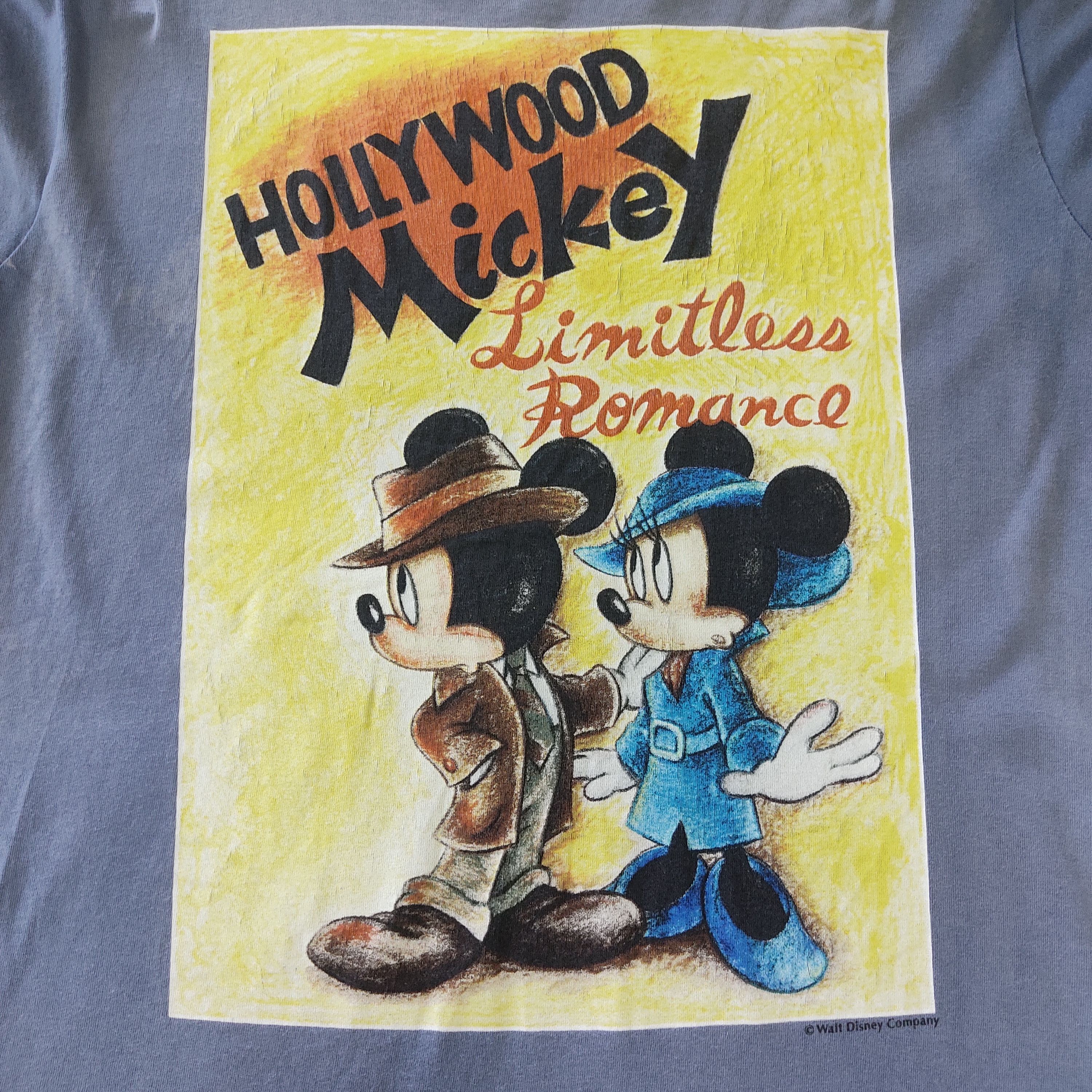 Mickey Mouse × Vintage Vintage 90s Mickey Mouse Hollywood T Shirt TS360 Size US L / EU 52-54 / 3 - 3 Thumbnail