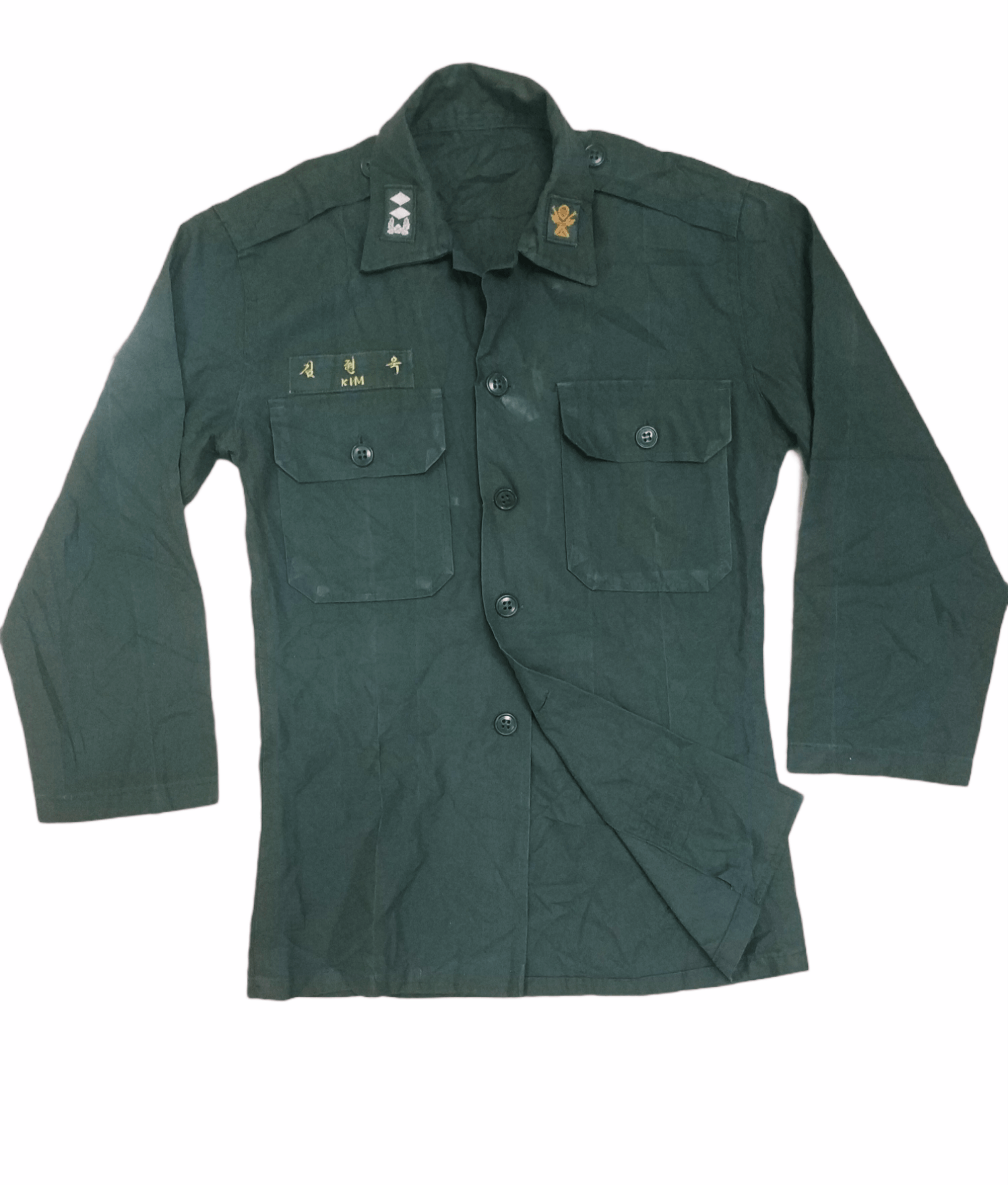 Japanese Brand 🔥Vintage Army Green Uniform Overshirts Size US S / EU 44-46 / 1 - 1 Thumbnail