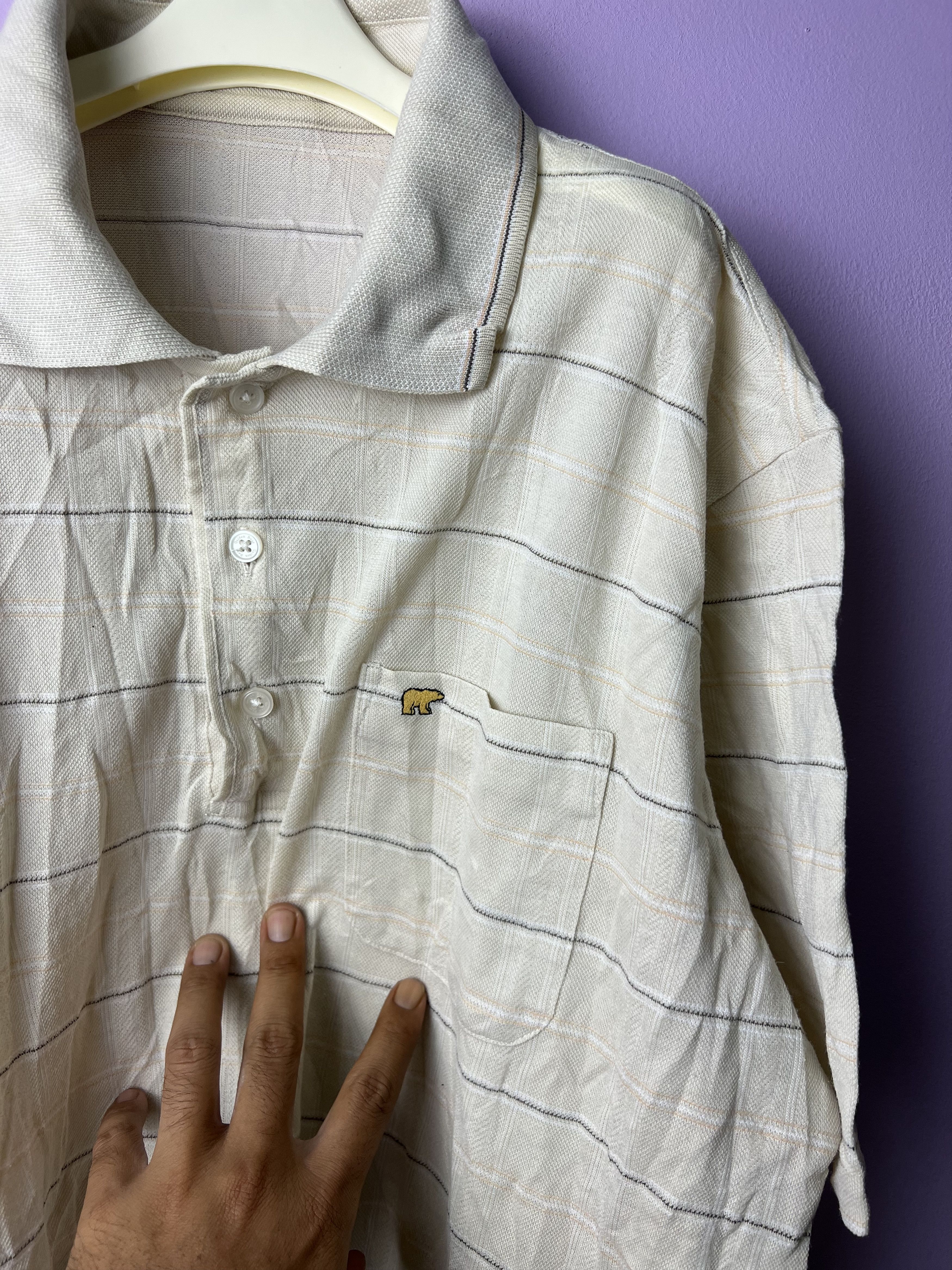 Golden Bear 🔥Vintage Golden Bear Stripe Polo Tees Size US M / EU 48-50 / 2 - 9 Thumbnail