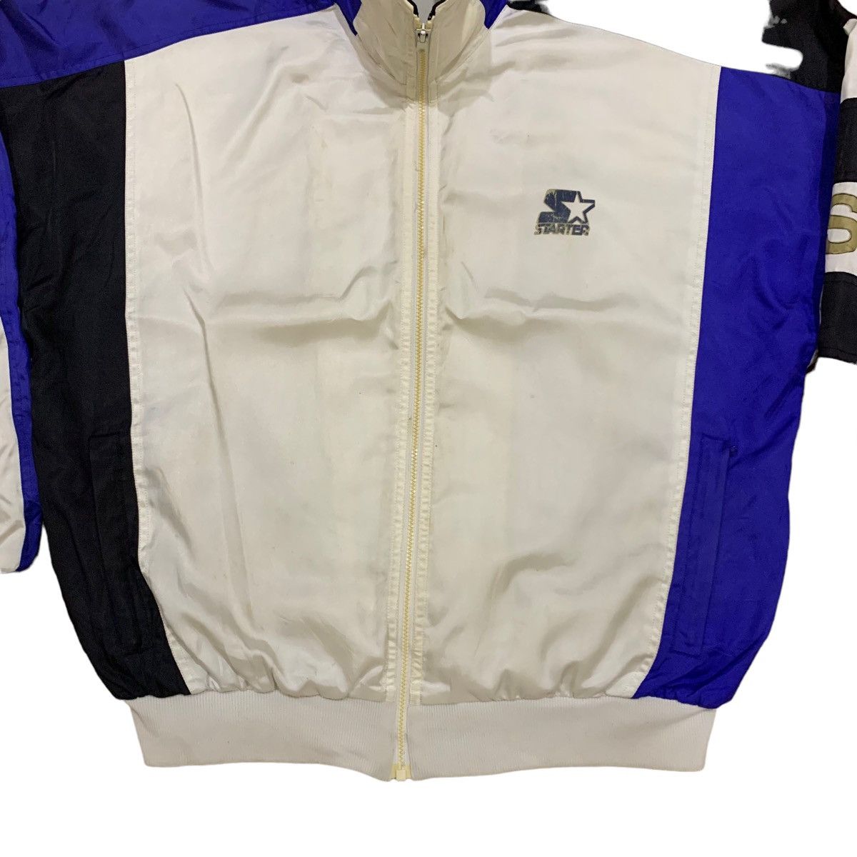 NBA × NHL × Starter Vintage Starter Big Logo Windbreaker Jacket Size US L / EU 52-54 / 3 - 3 Thumbnail