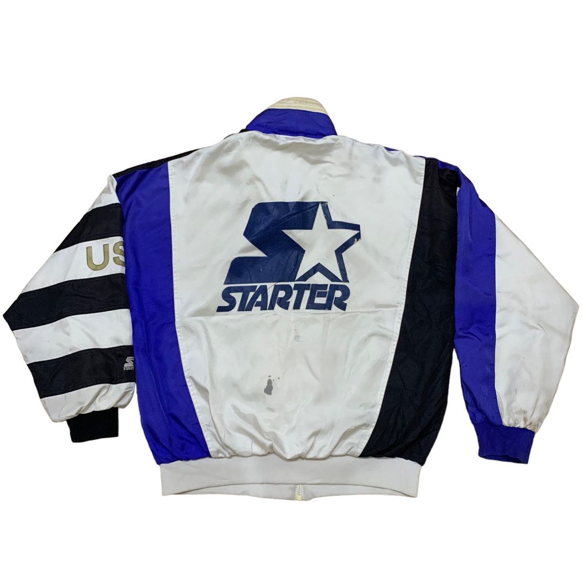 NBA × NHL × Starter Vintage Starter Big Logo Windbreaker Jacket Size US L / EU 52-54 / 3 - 8 Thumbnail