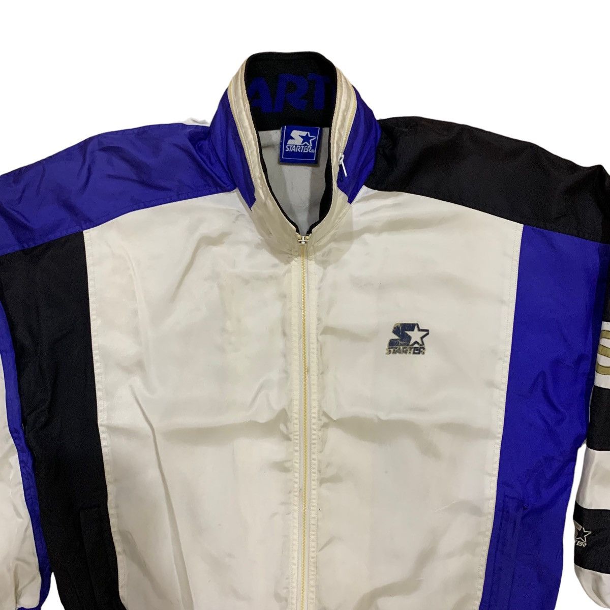 NBA × NHL × Starter Vintage Starter Big Logo Windbreaker Jacket Size US L / EU 52-54 / 3 - 2 Thumbnail