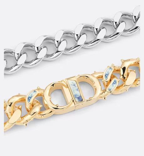 【DIOR】CD DIAMOND CHAIN LINK NECKLACE/ゴールド/メンズ Dior CD ICON CHAIN LINK NECKLACE | Grailed