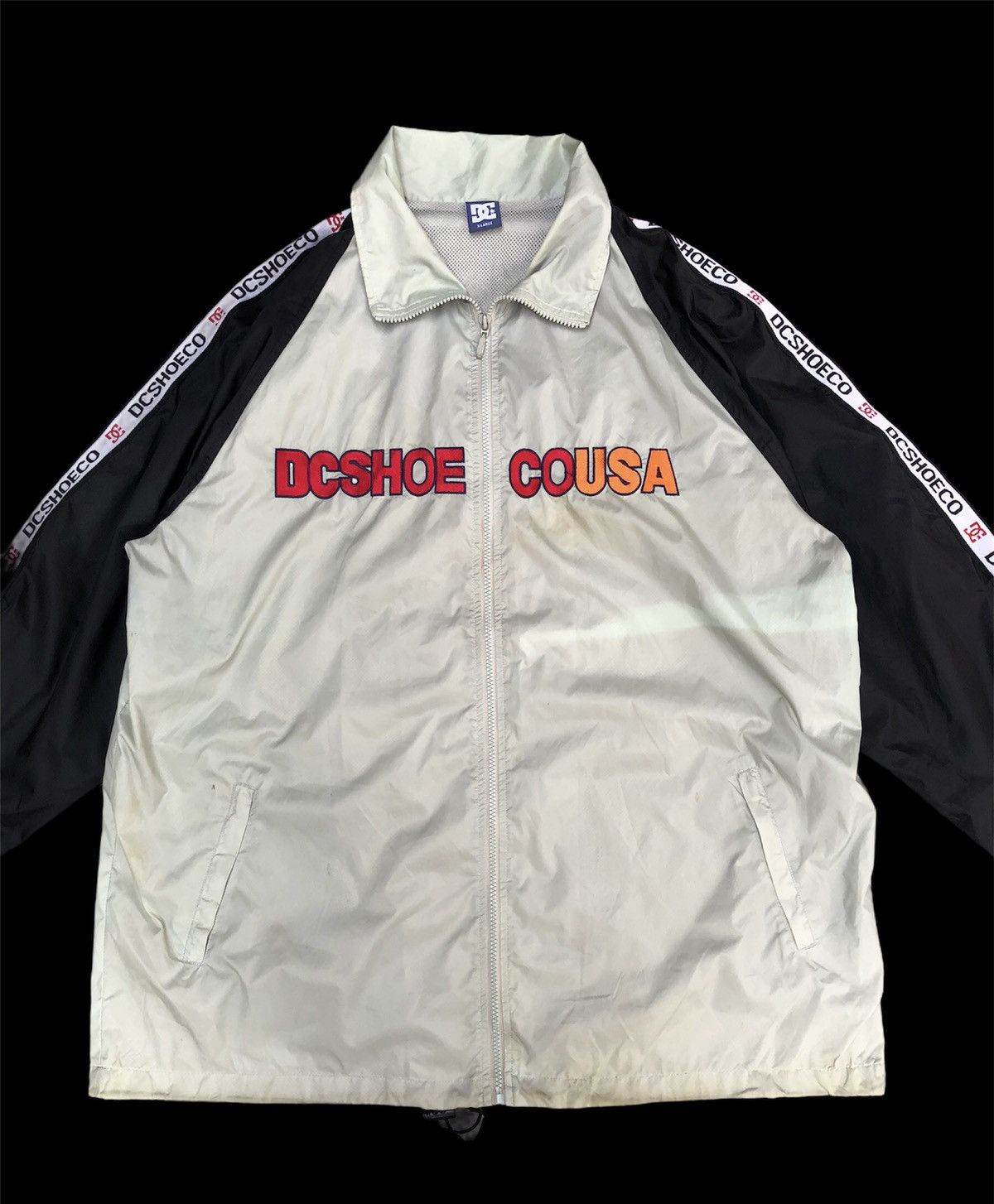 DC Vintage 90's Spellout DC Shoes USA Full Zip Up Light Jacket Size US XL / EU 56 / 4 - 3 Thumbnail