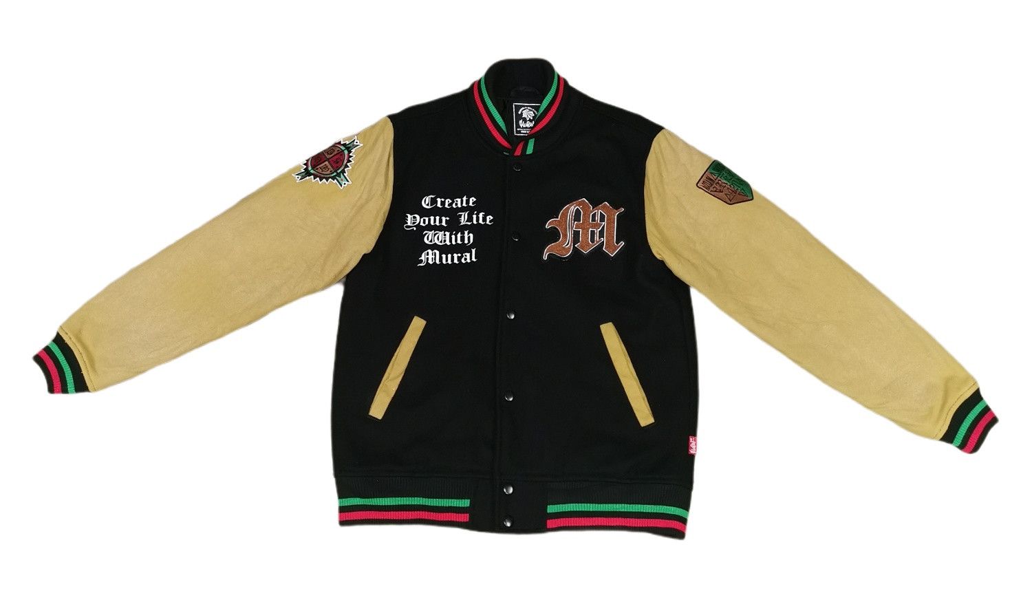 Bob Marley Buffalo Soldiers Inspired Bob Marley Wool Varsity Jacket Size US M / EU 48-50 / 2 - 5 Thumbnail