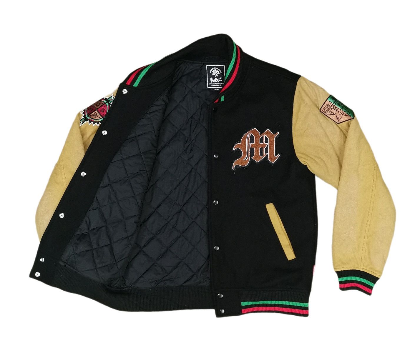 Bob Marley Buffalo Soldiers Inspired Bob Marley Wool Varsity Jacket Size US M / EU 48-50 / 2 - 9 Thumbnail