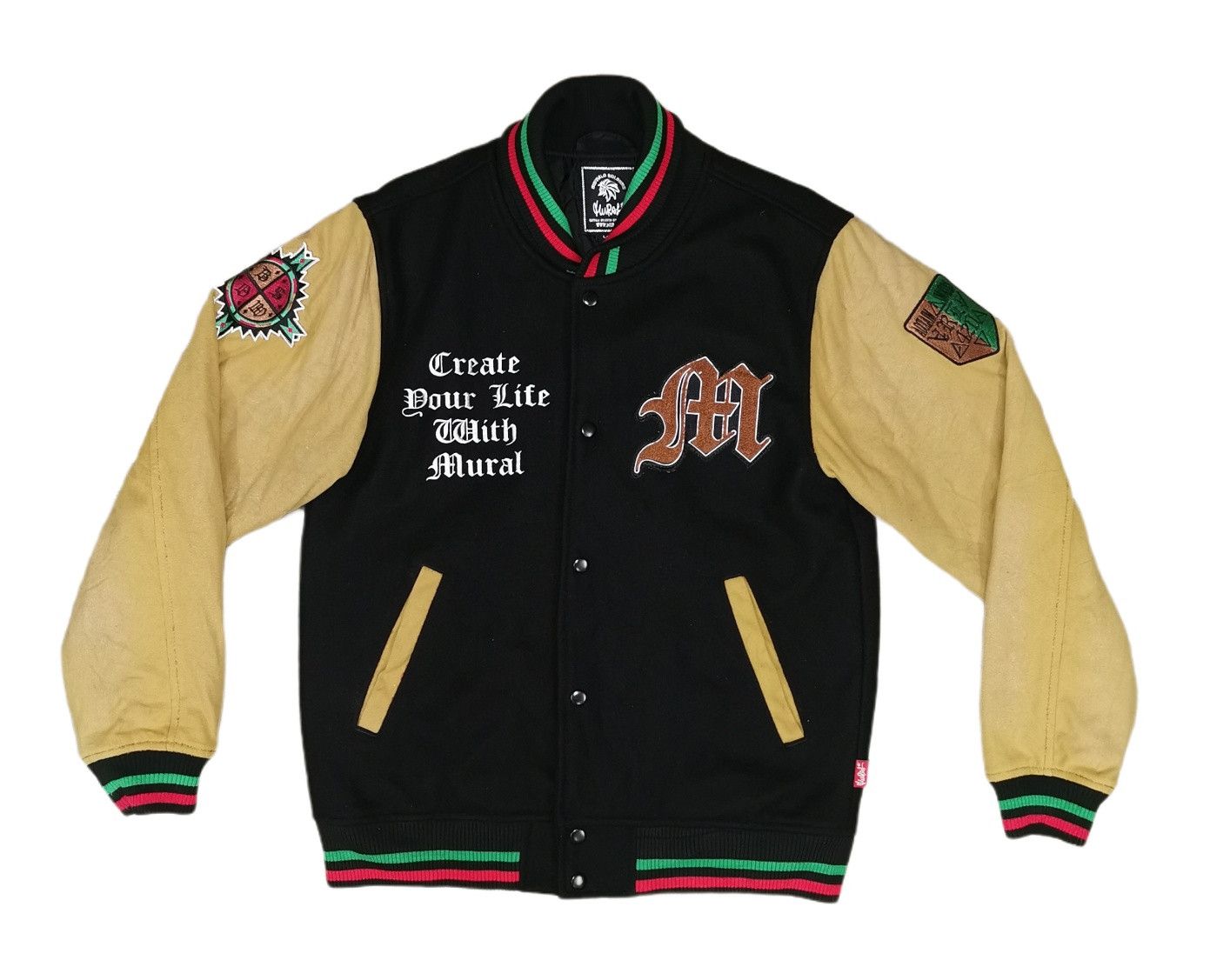 Buffalo Soldiers Inspired Bob Marley Wool Varsity Jacket
