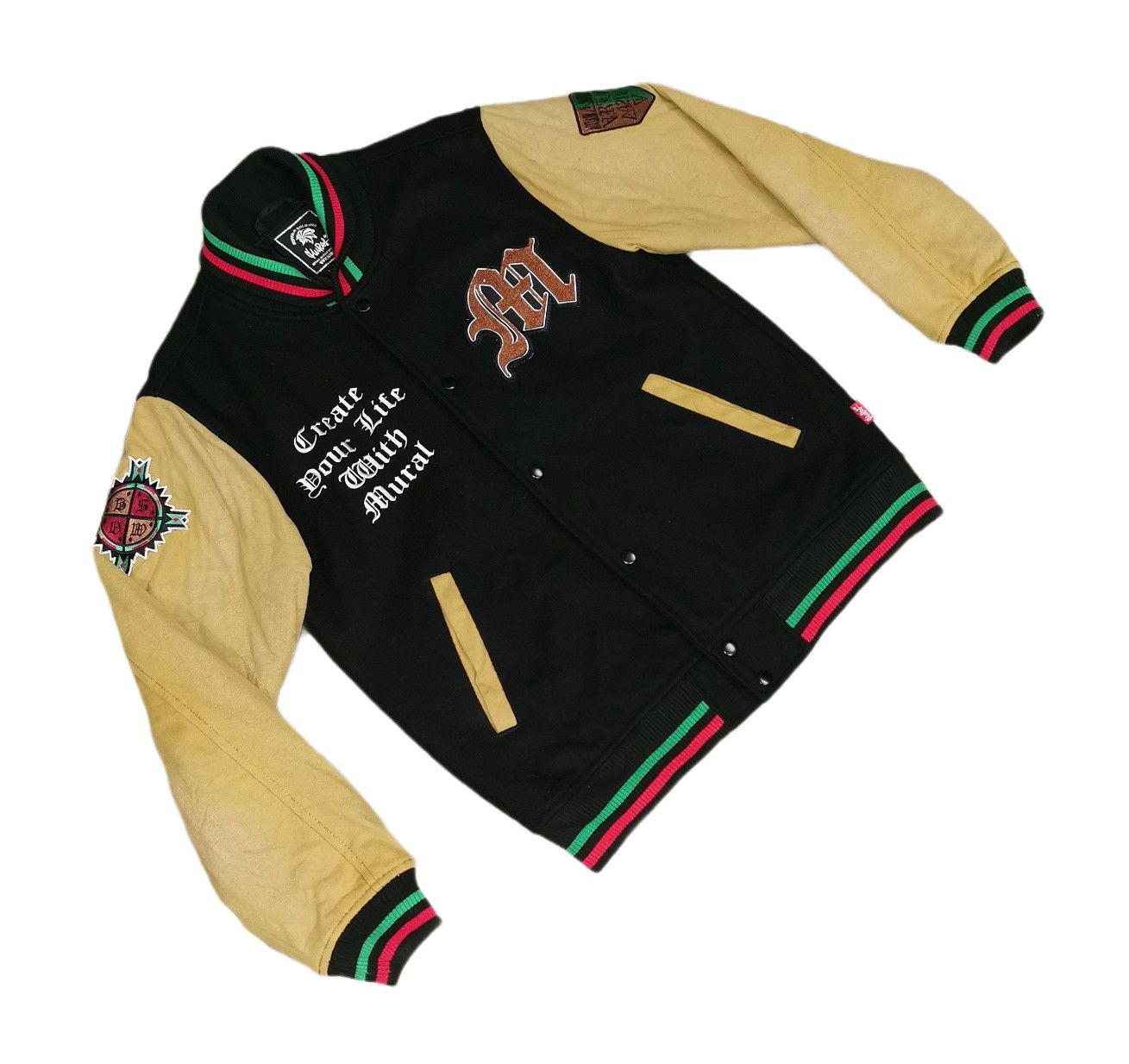 Bob Marley Buffalo Soldiers Inspired Bob Marley Wool Varsity Jacket Size US M / EU 48-50 / 2 - 3 Thumbnail