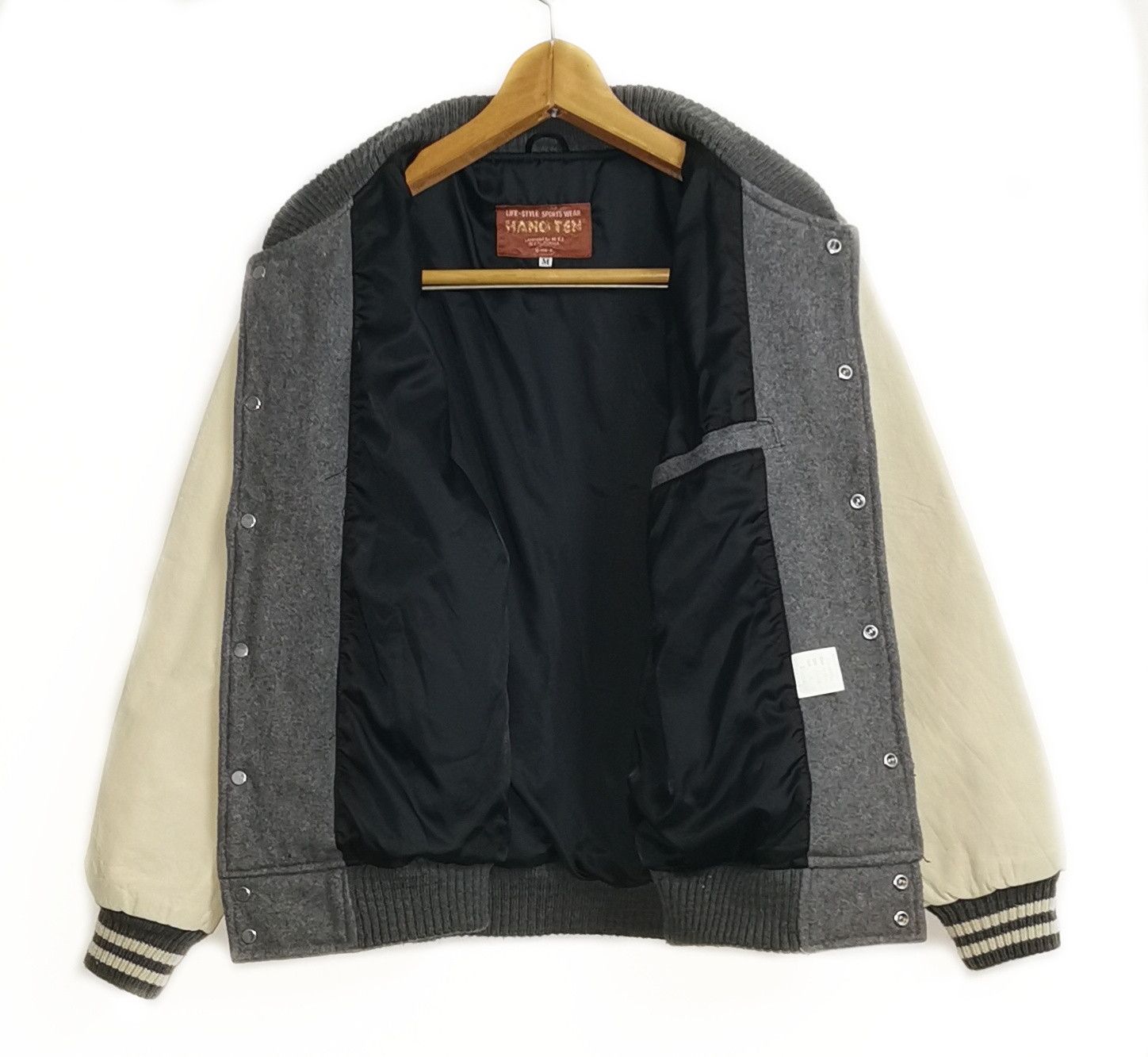 Hang Ten Hang Ten Leather Wool Varsity Jacket Size US M / EU 48-50 / 2 - 6 Thumbnail