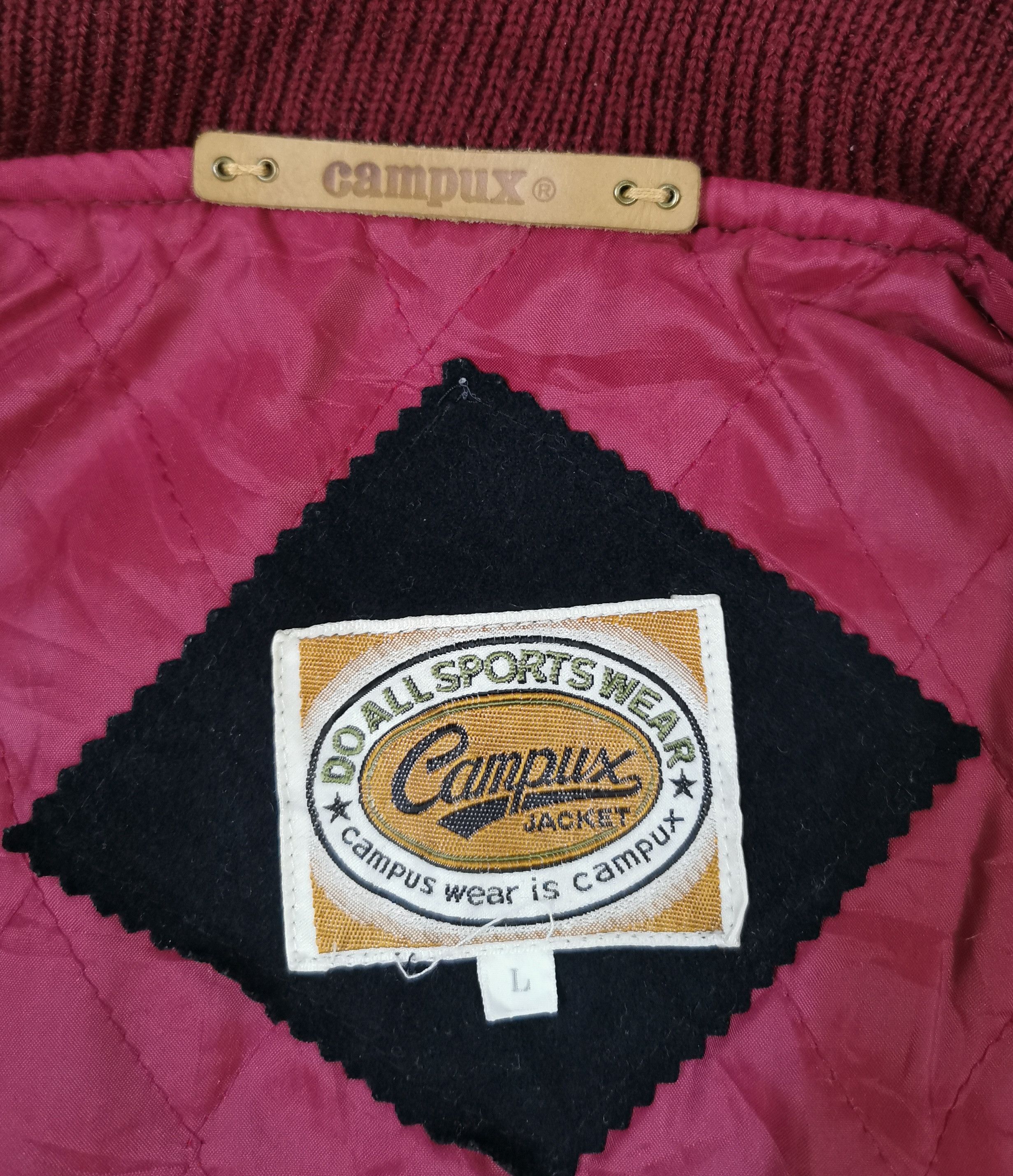 Japanese Brand Campux Wool Teddy Varsity Jacket Size US M / EU 48-50 / 2 - 13 Thumbnail