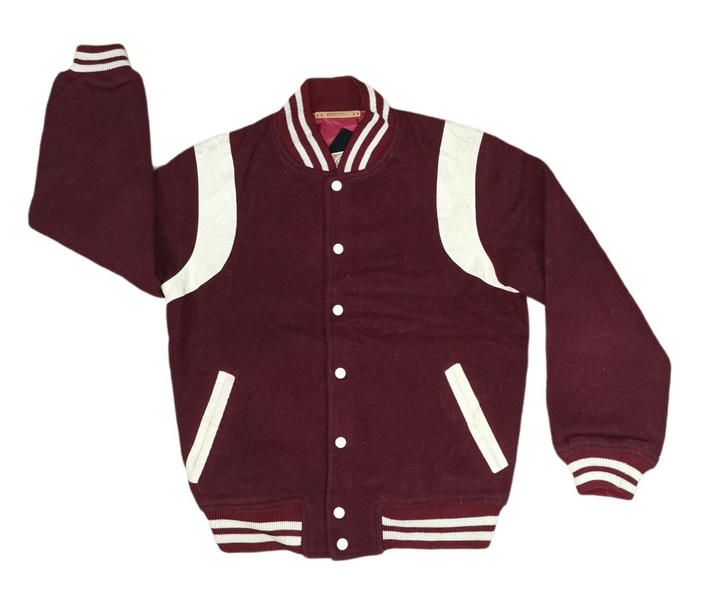 Japanese Brand Campux Wool Teddy Varsity Jacket Size US M / EU 48-50 / 2 - 2 Thumbnail