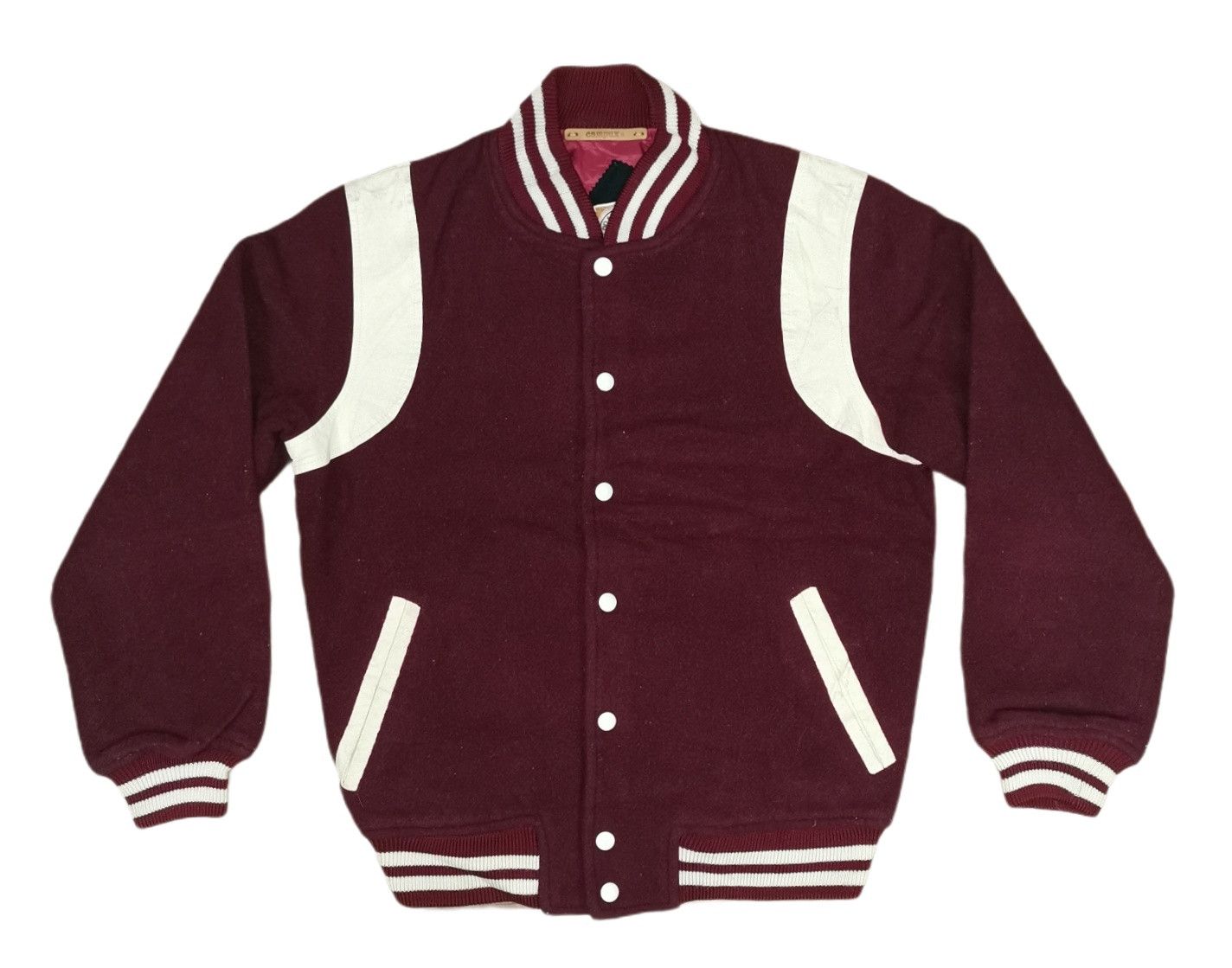 Japanese Brand Campux Wool Teddy Varsity Jacket Size US M / EU 48-50 / 2 - 1 Thumbnail