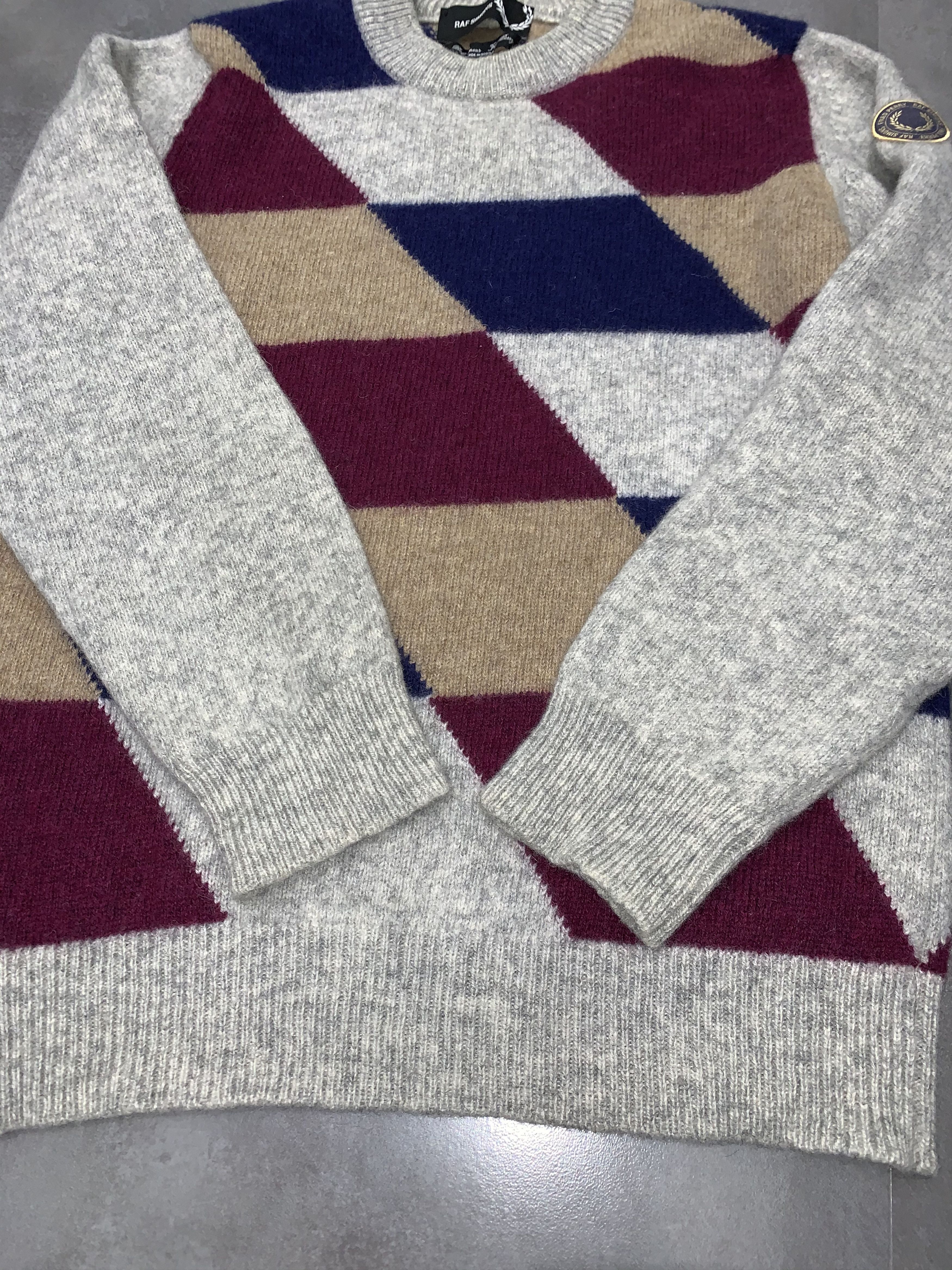 Fred Perry × Raf Simons AW10 Raf Simons X Fred Perry Logo Patch Lana Wool Sweater Size US M / EU 48-50 / 2 - 10 Thumbnail