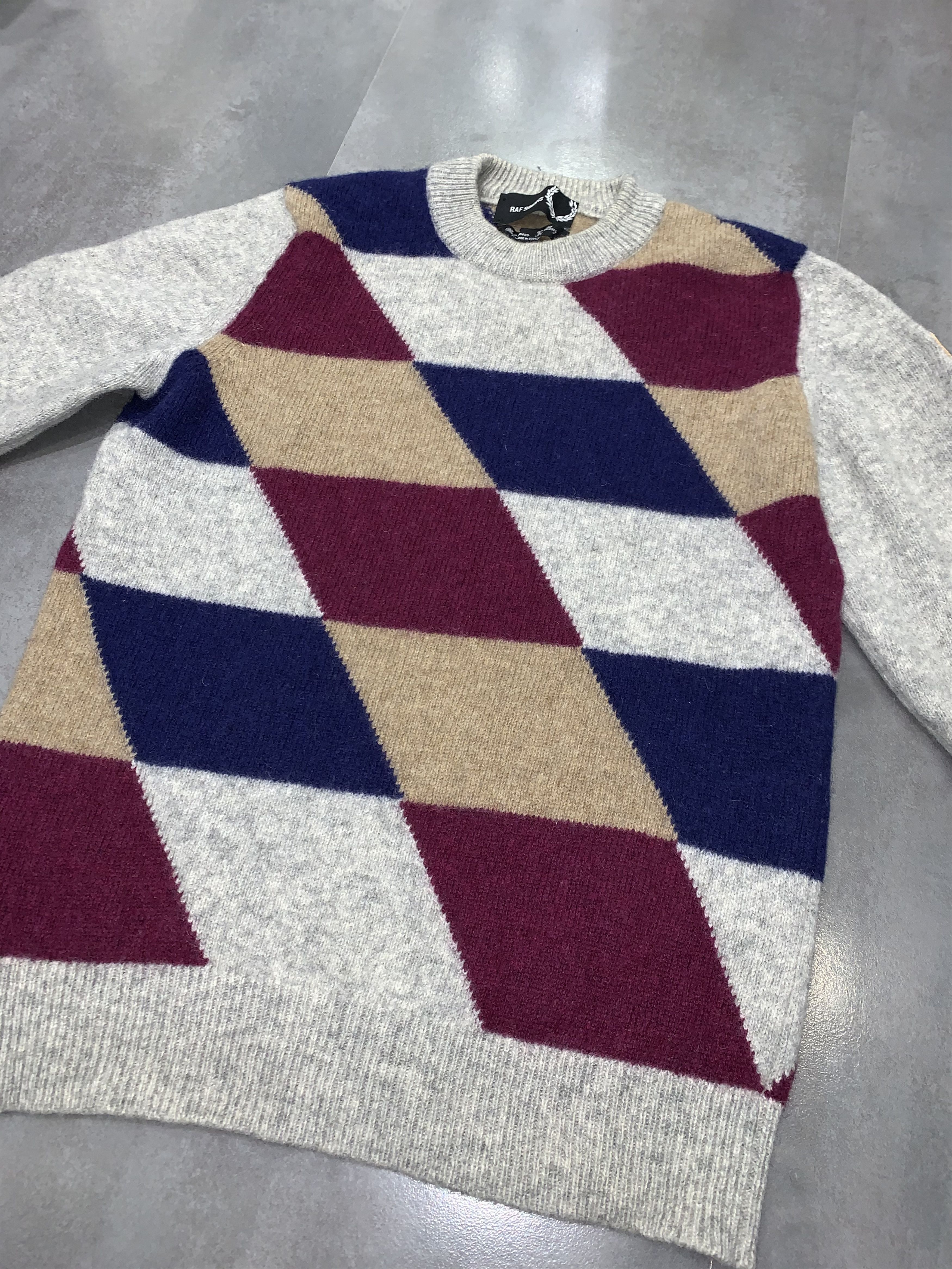 Fred Perry × Raf Simons AW10 Raf Simons X Fred Perry Logo Patch Lana Wool Sweater Size US M / EU 48-50 / 2 - 9 Thumbnail
